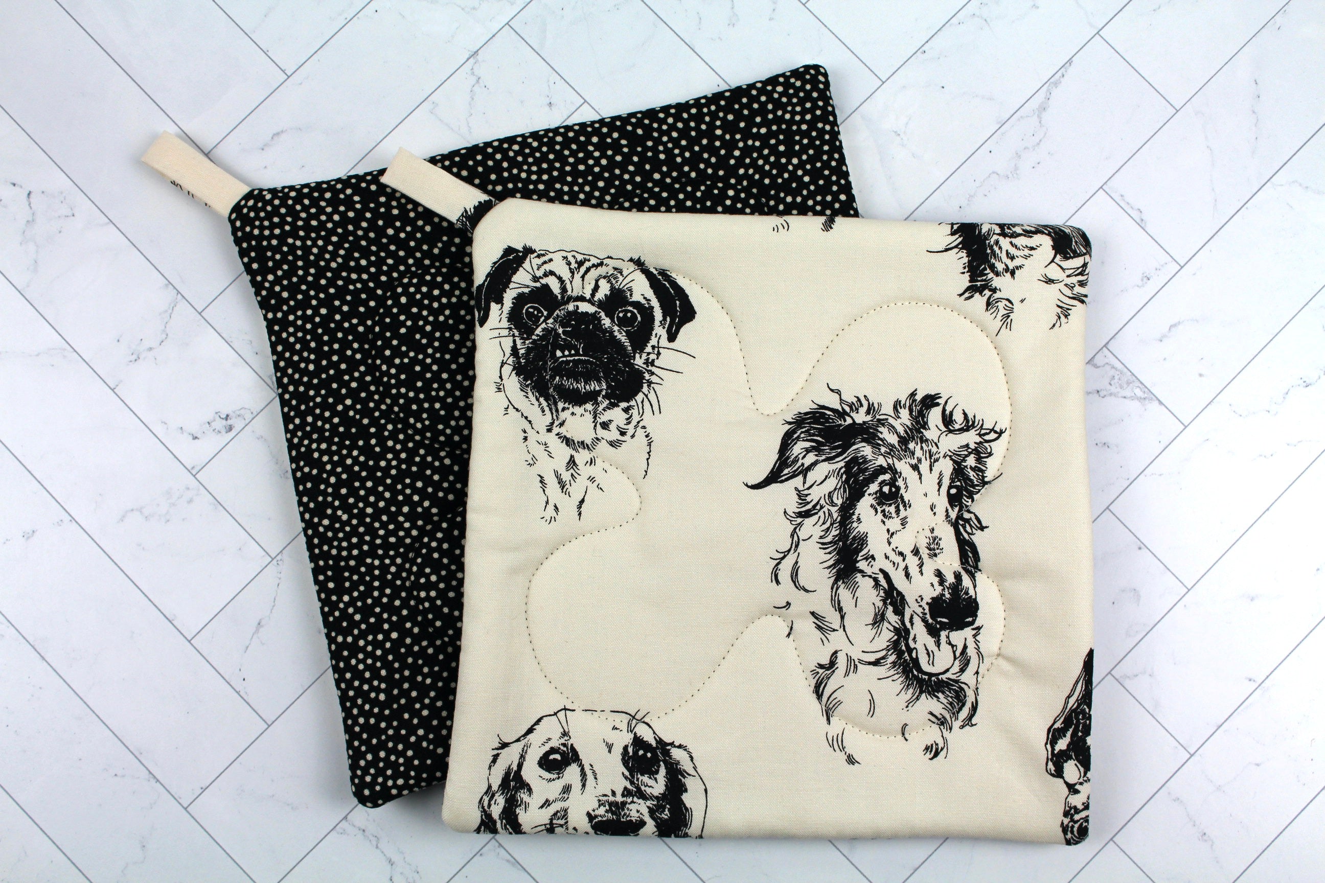 Dog Bow Wow Potholder