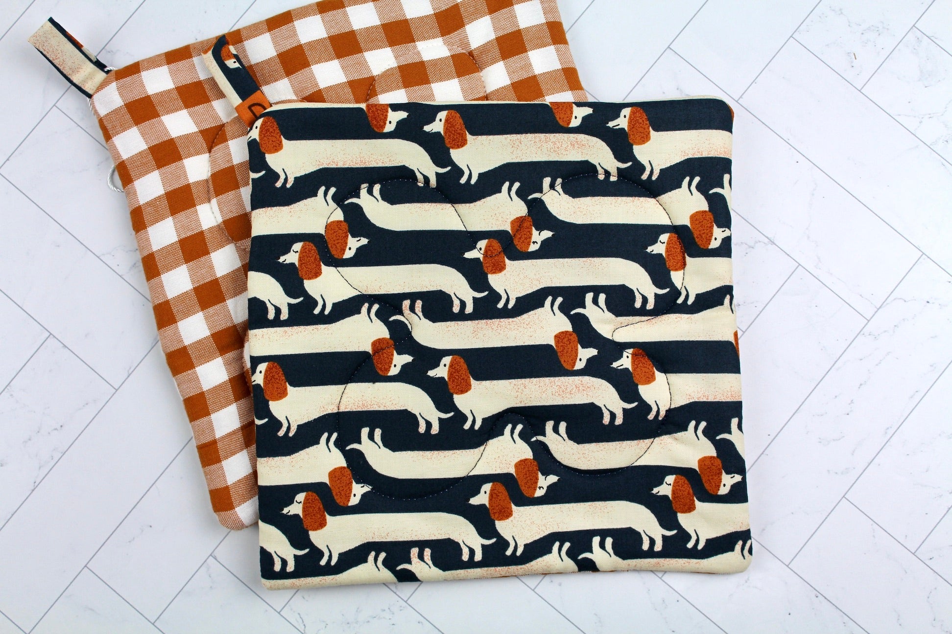 Doxie Dogs Potholder