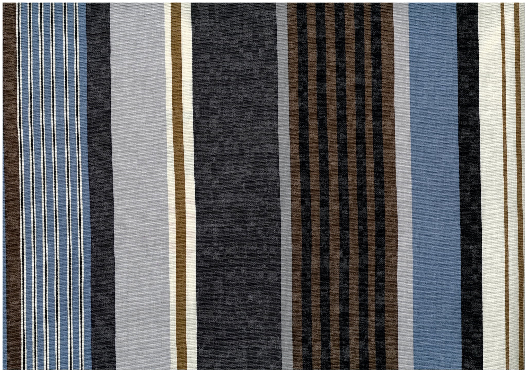 Dynamic Stripes Oxford Canvas in Grey Multi