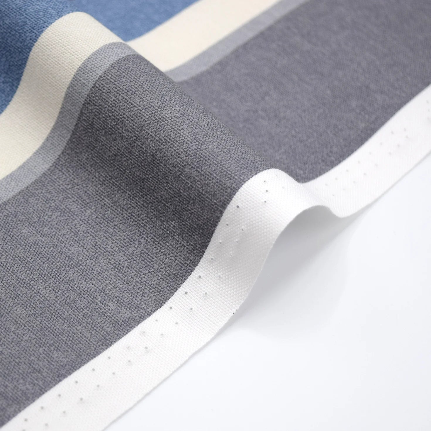 Dynamic Stripes Oxford Canvas in Grey Multi