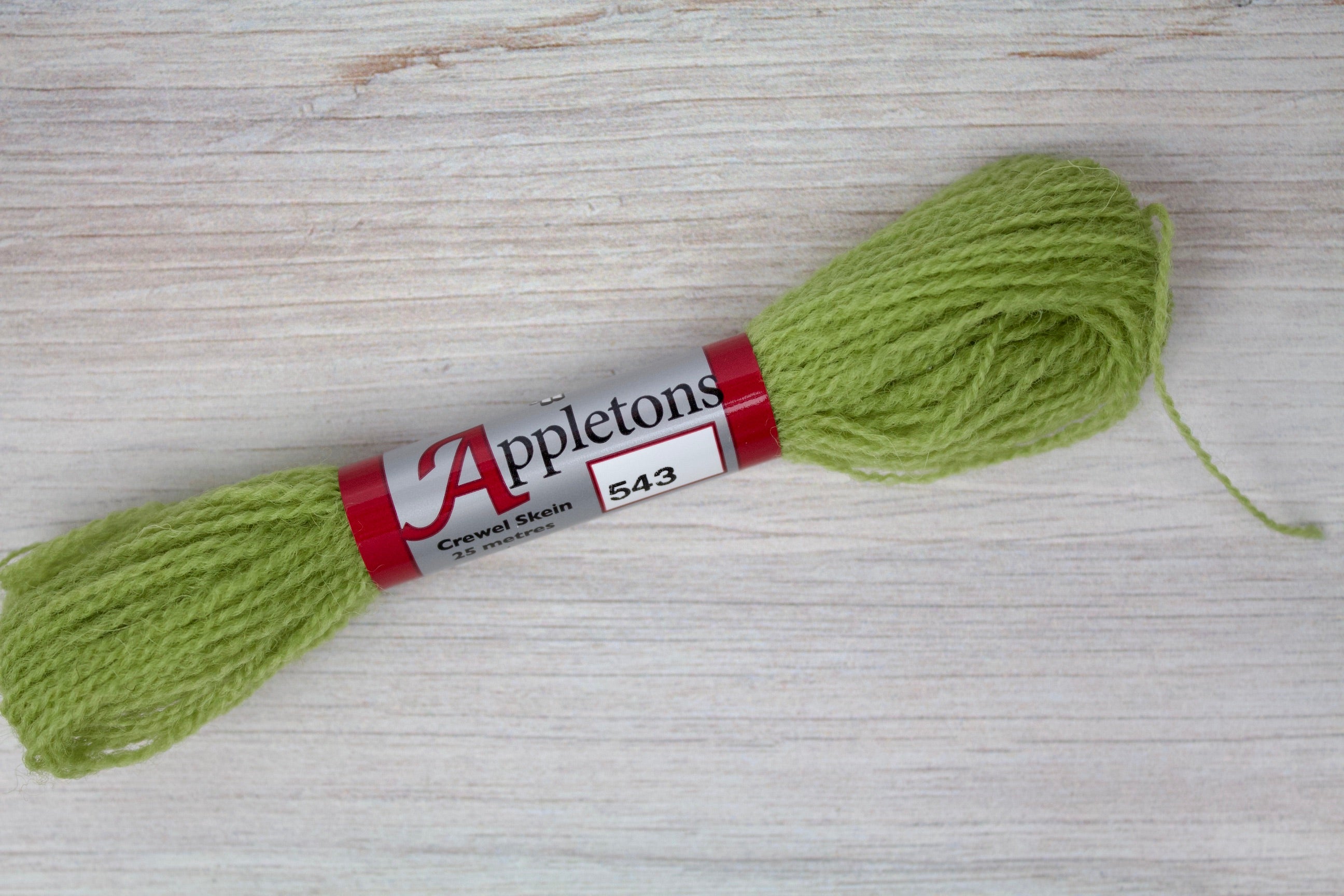 Individual Appletons Crewel Wool Skeins from the Early English Green Colorway