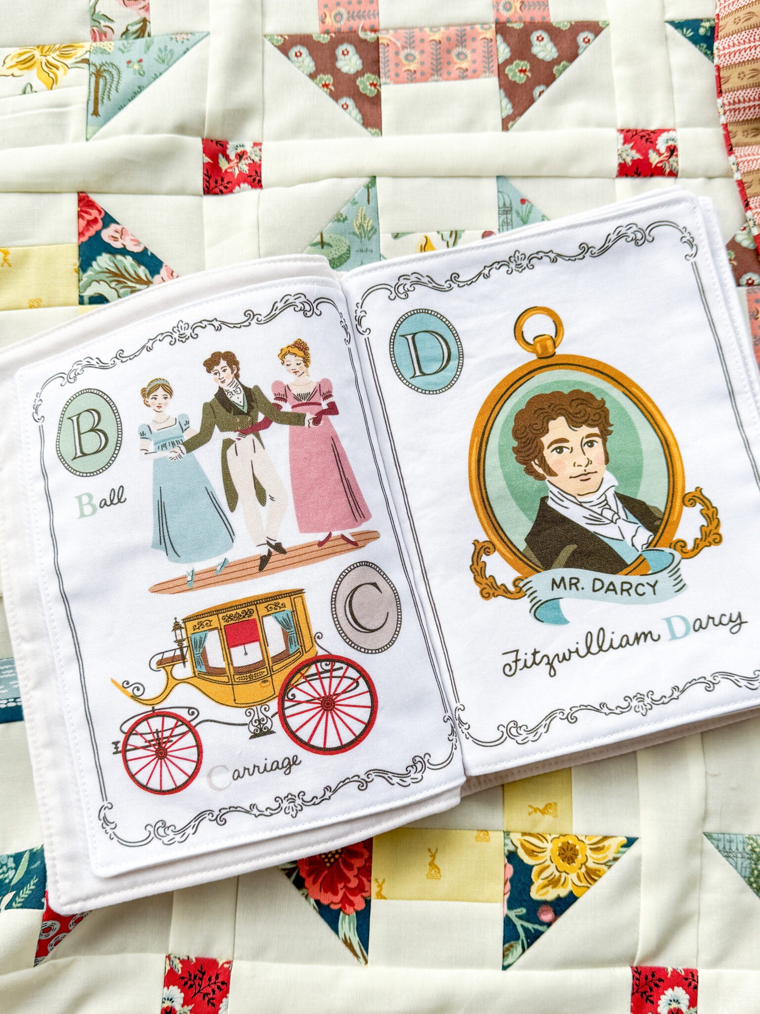 Jane Austen Soft Book Panel