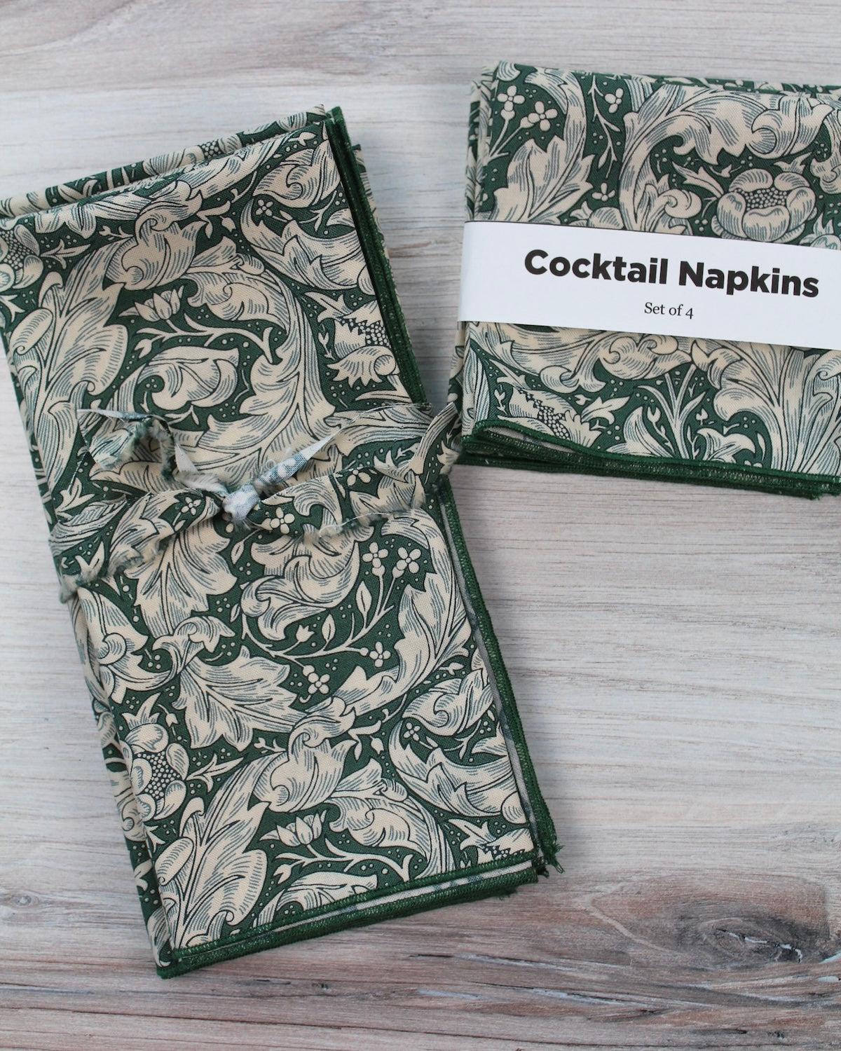 Evergreen Bachelor Button Napkins