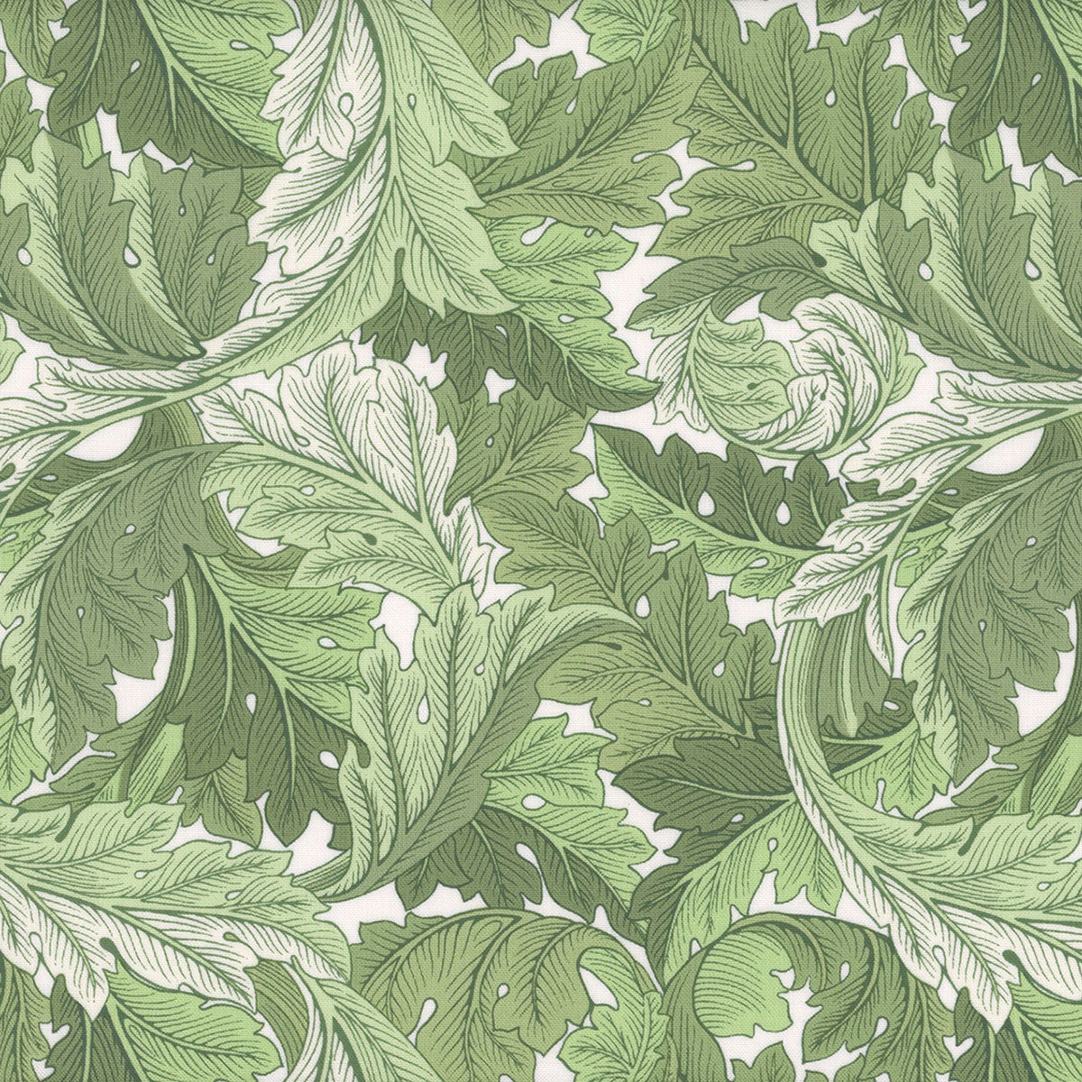 Acanthus Green by The Original Morris & Co Fabrics
