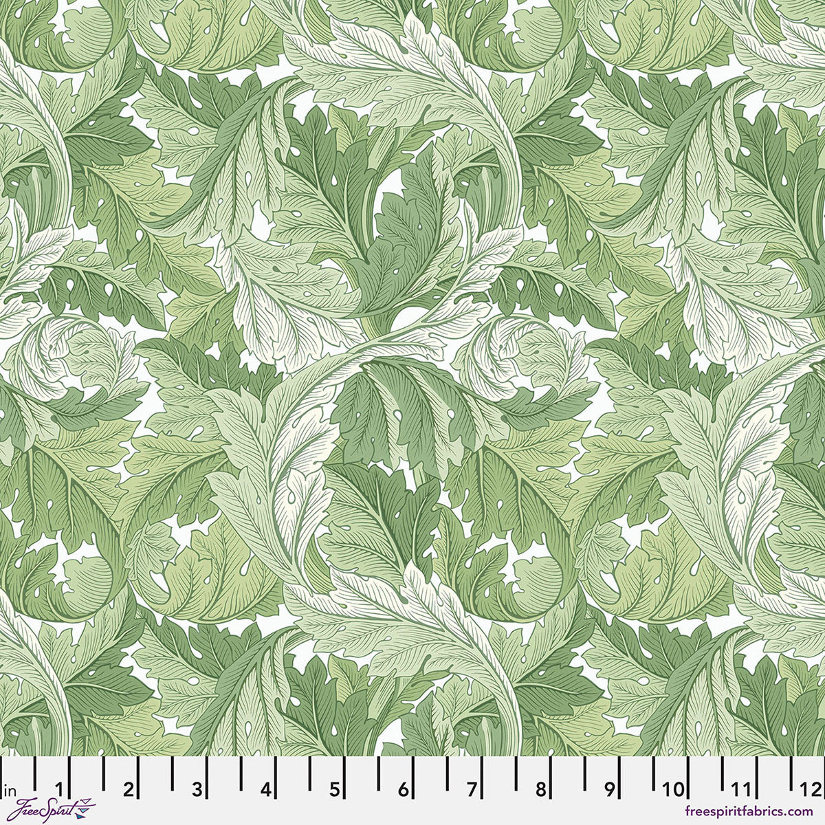 Acanthus Green by The Original Morris & Co Fabrics