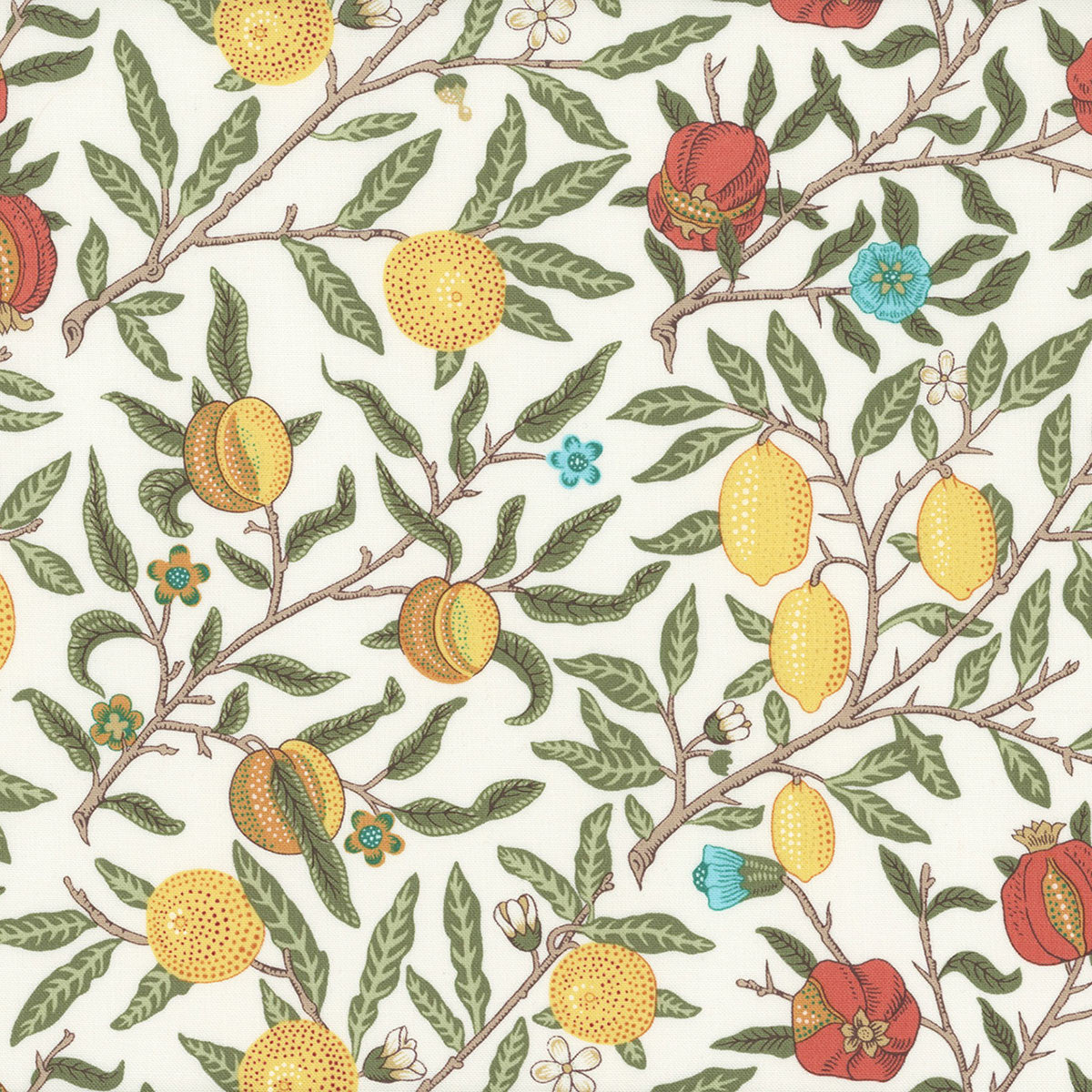 Fruit White by The Original Morris & Co Fabrics