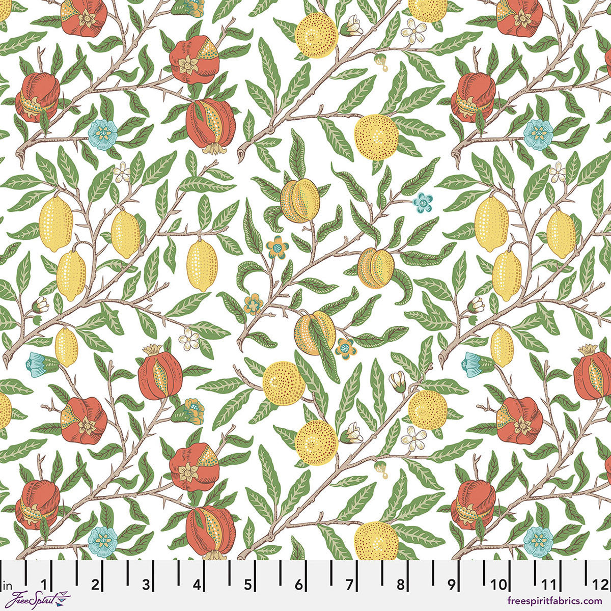 Fruit White by The Original Morris & Co Fabrics