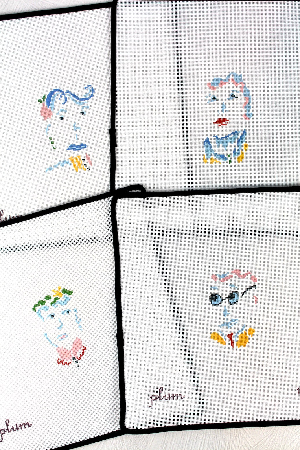 Petite Faces Needlepoint Canvas