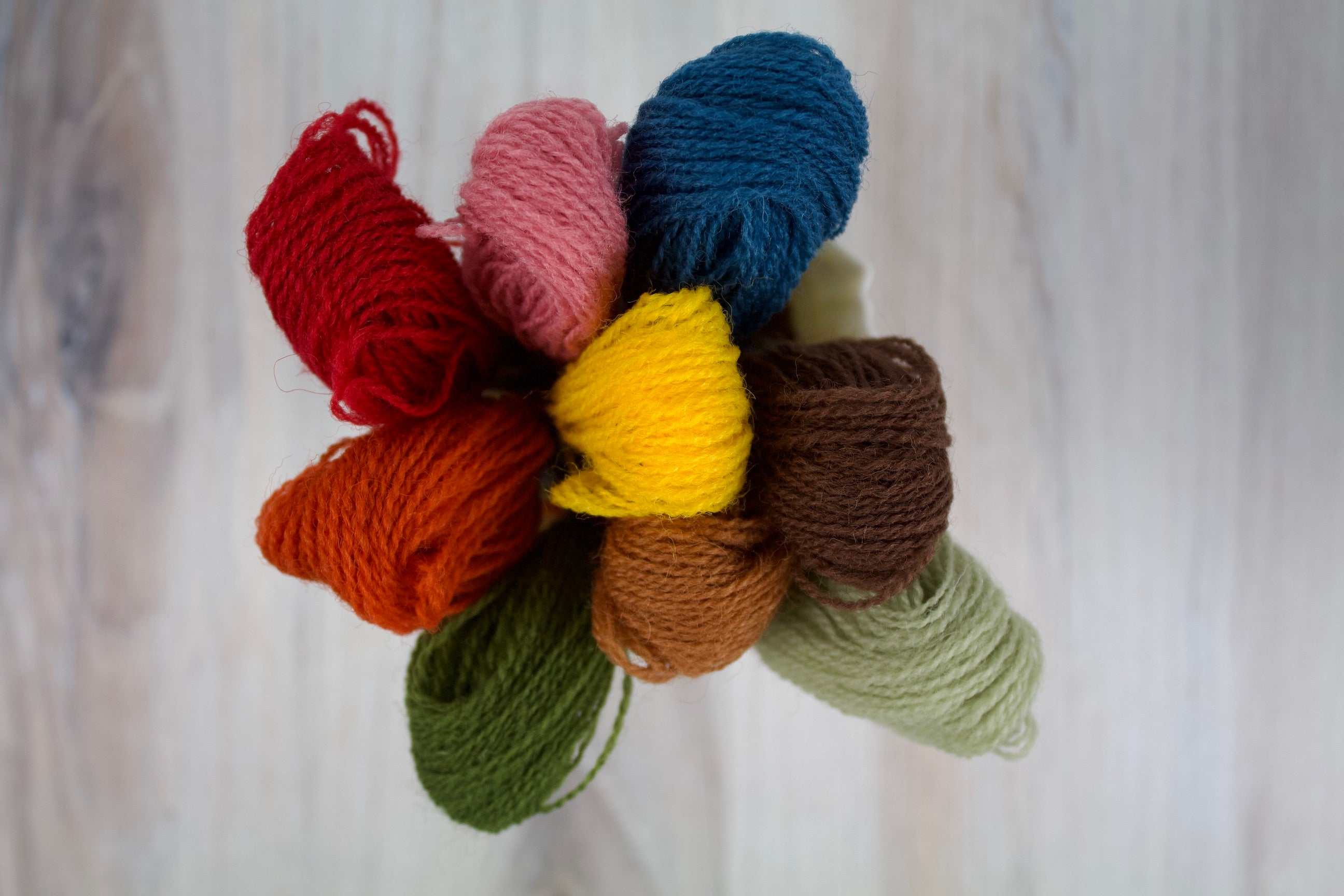 Fall in the PNW - 10 Skein Color Range of Appletons Crewel Wool