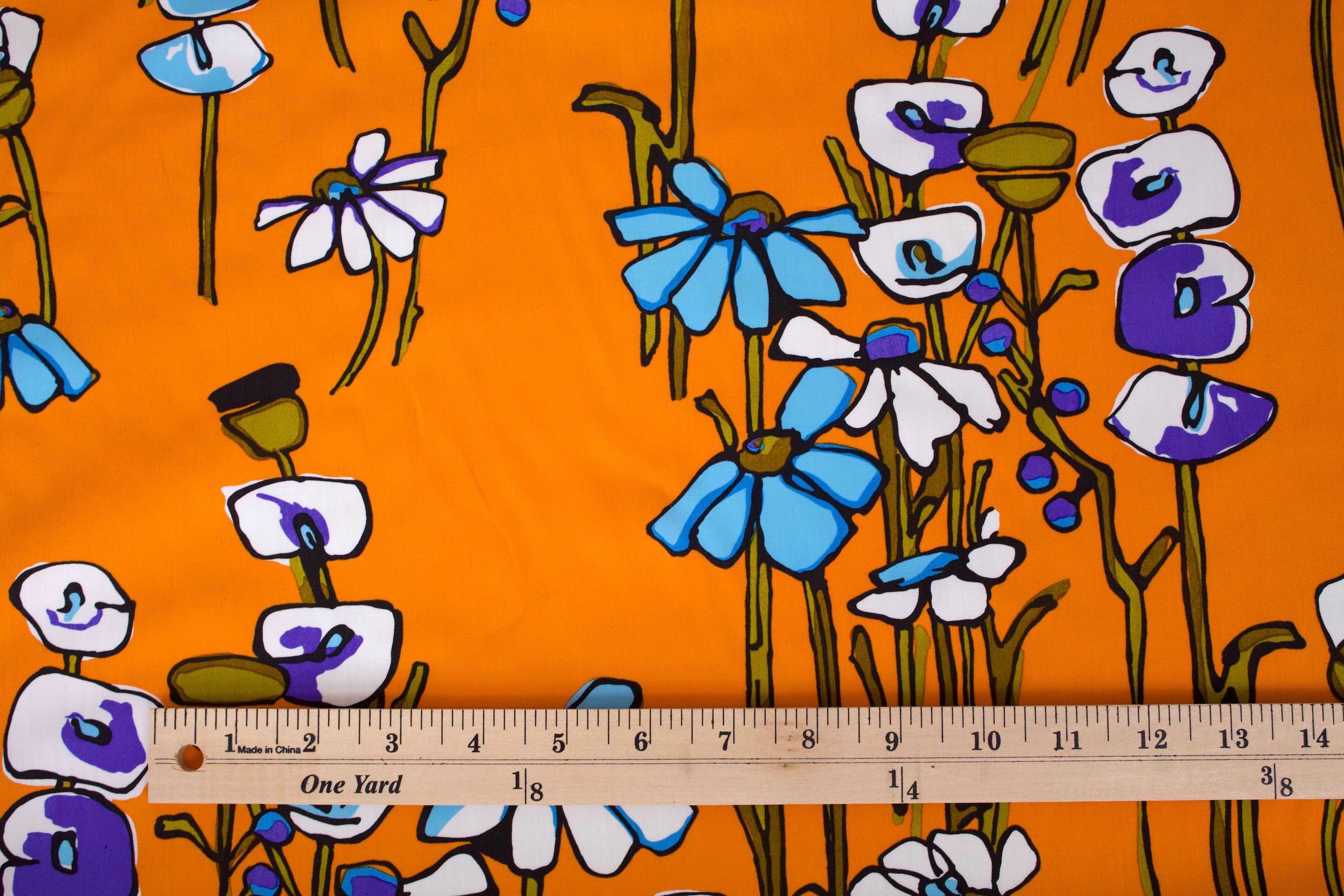 Fantasy Floral Cotton Poplin Satin Finish