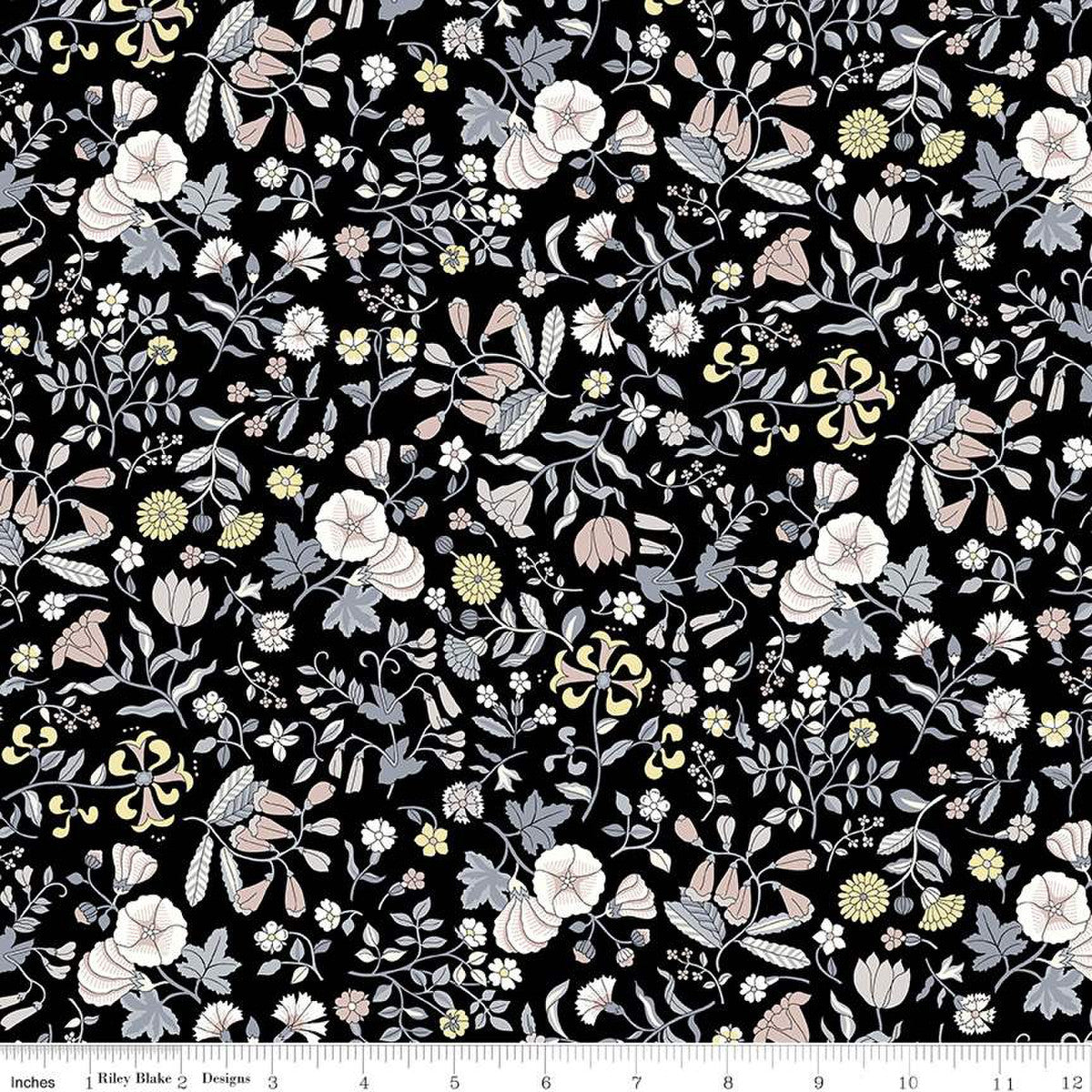 Wildflower Field A by Liberty Fabrics in Pebble