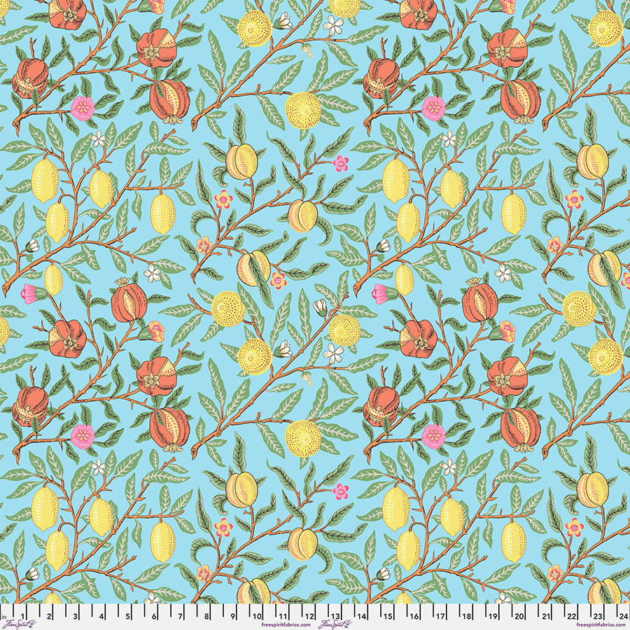 Fruit / Duck Egg by Kaffe Fassett x William Morris & Co.