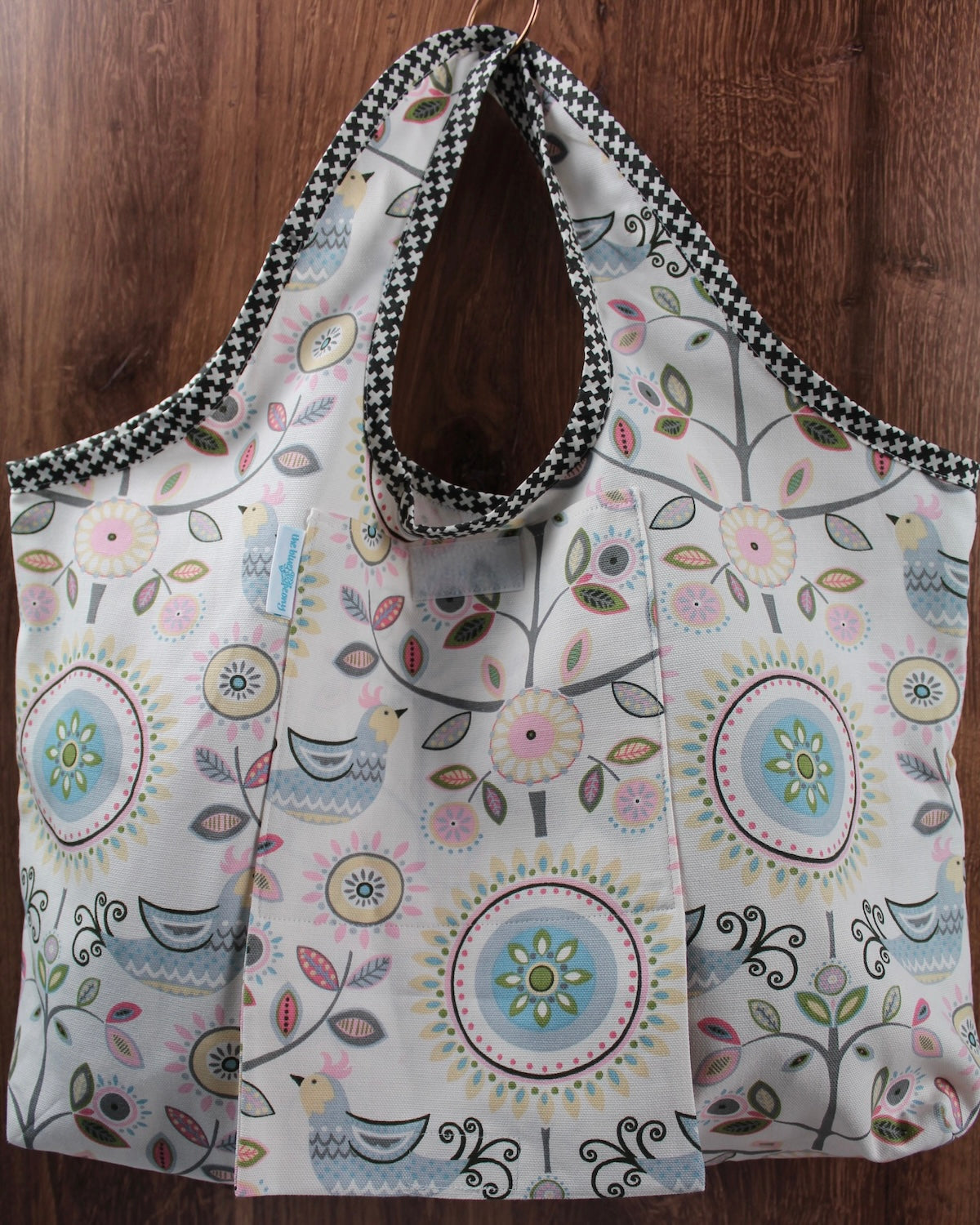 Garden Bird Folding Shopping Tote