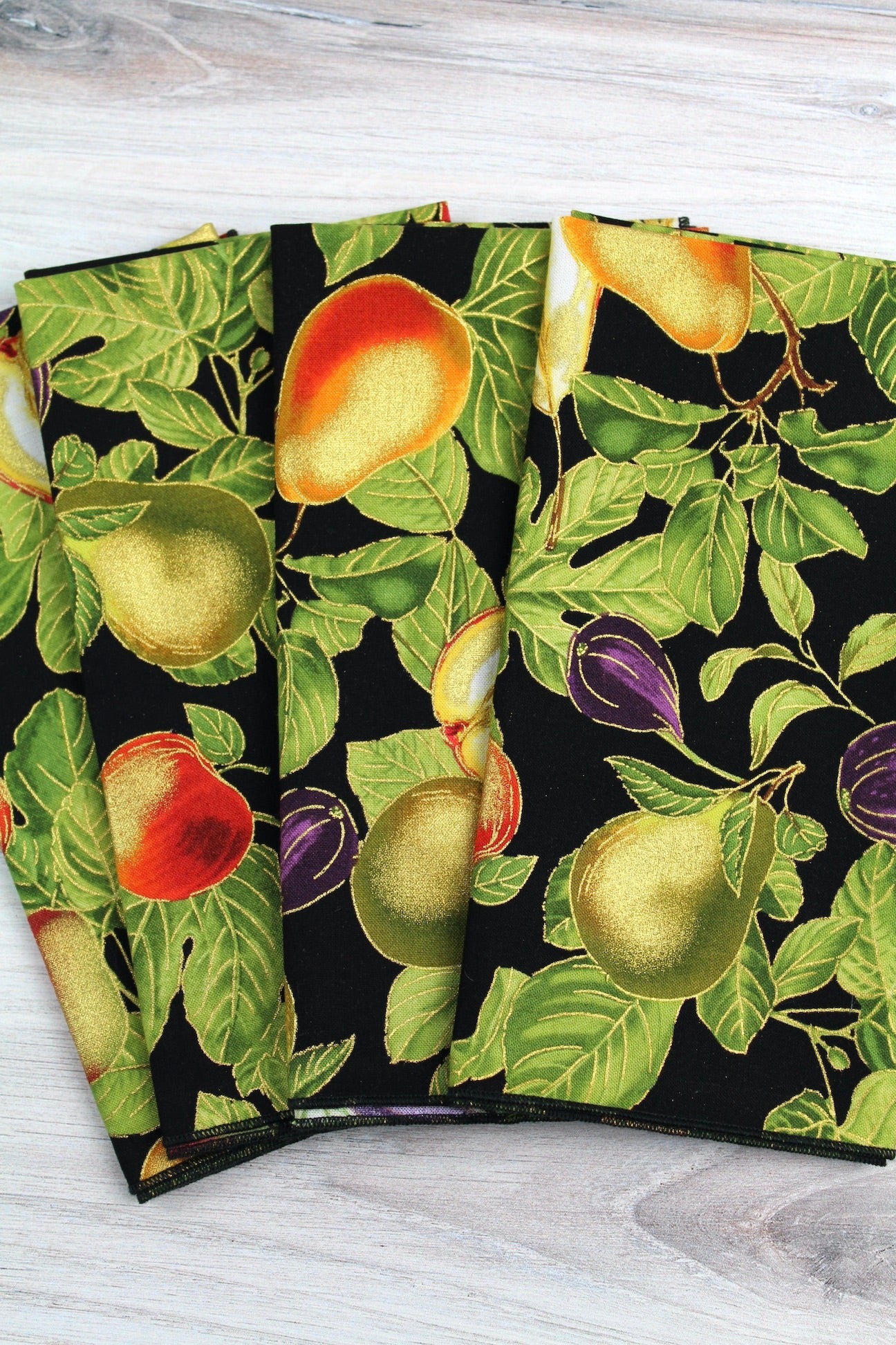 Gilded Fruit Napkins