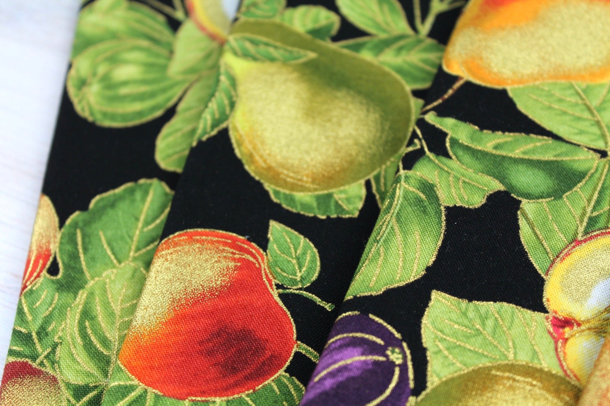 Gilded Fruit Napkins
