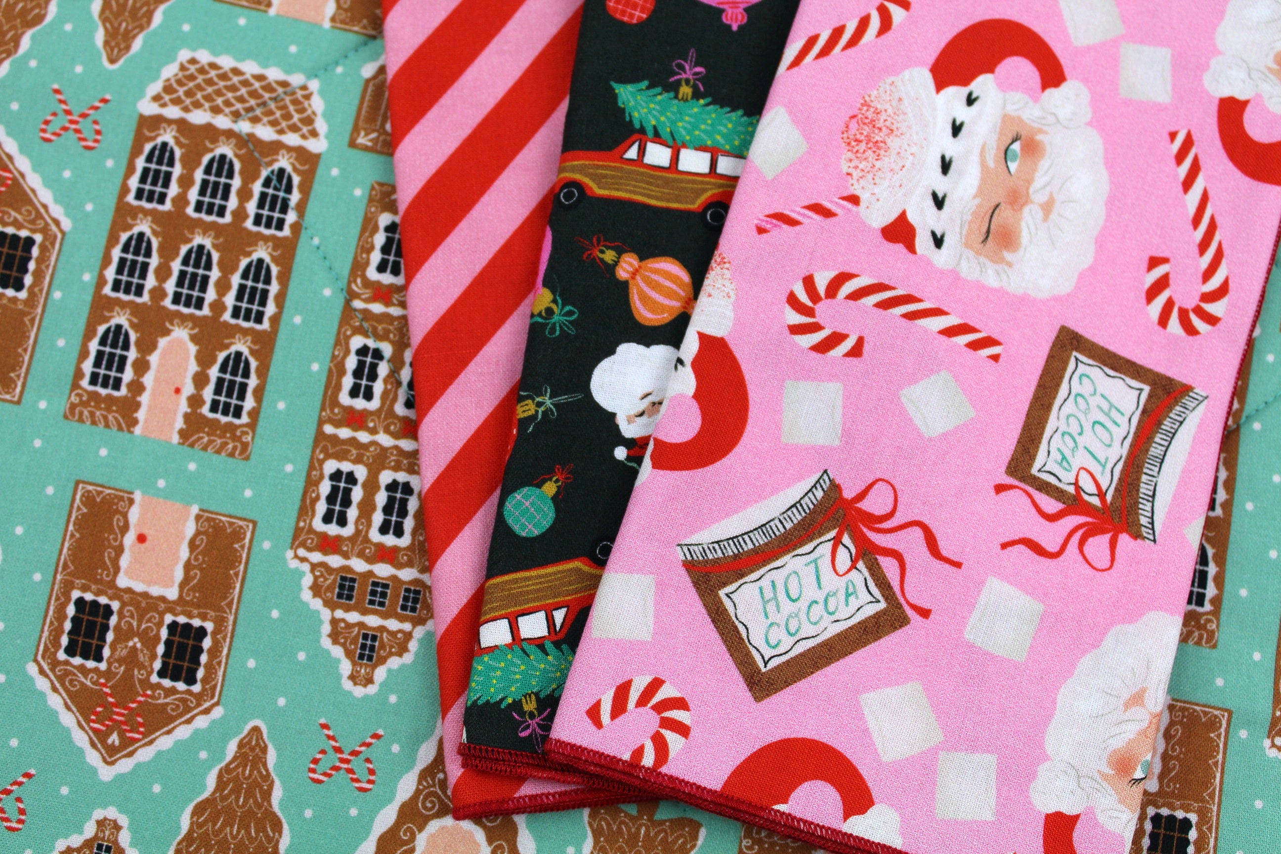 Vintage Santa Mug Christmas Napkins