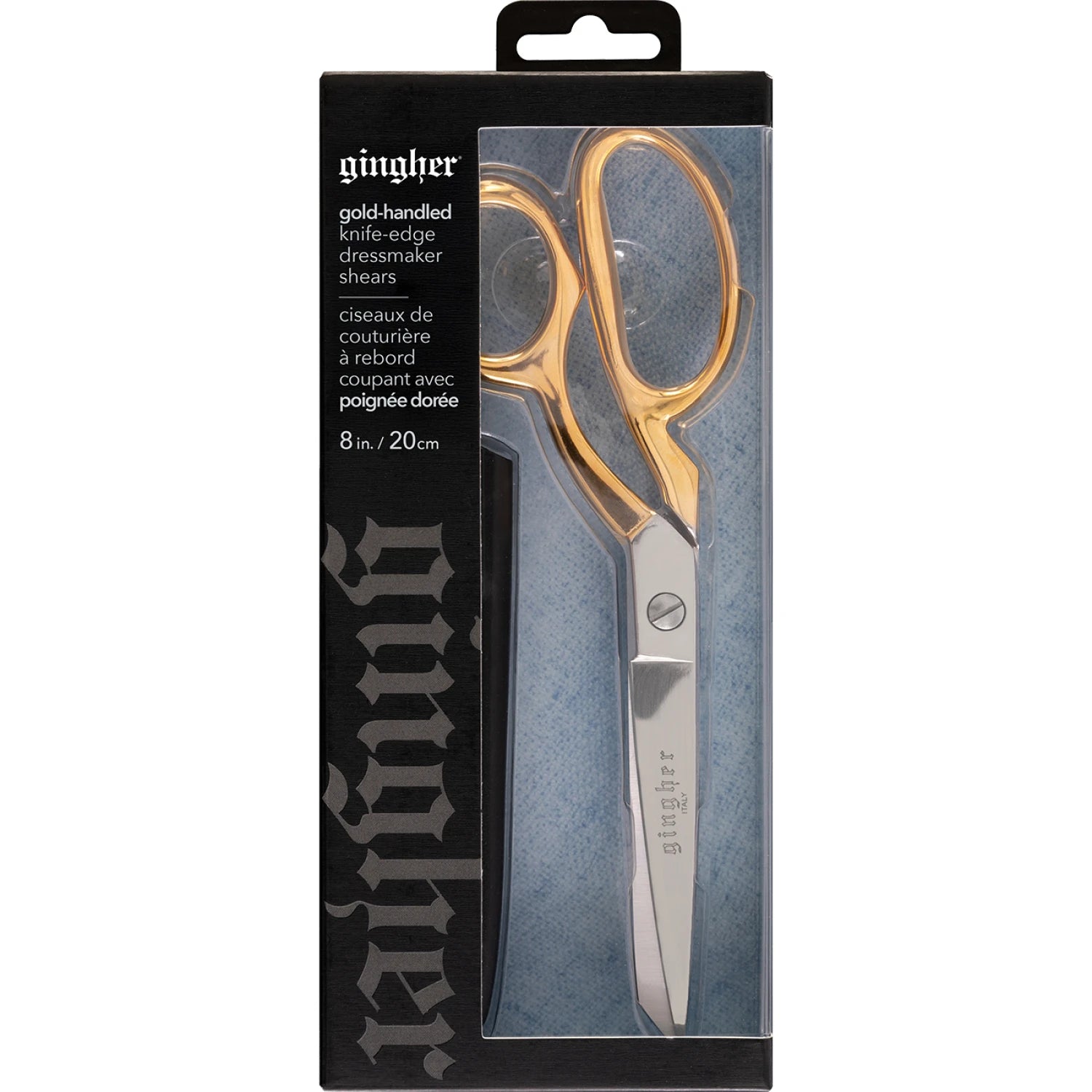 Gingher 8in Gold-Handled Knifed Edged Dressmaker Shears