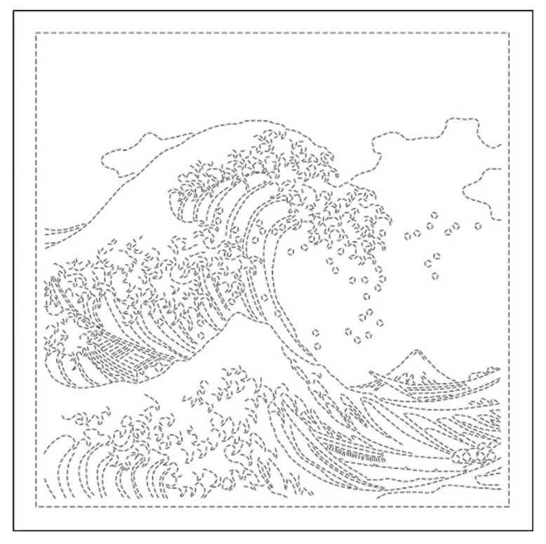 The Great Wave Sashiko Sampler