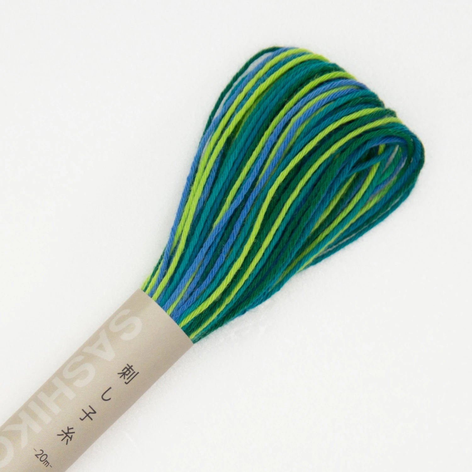 Olympus Sashiko Thread - Green Blue Variegated (#77)