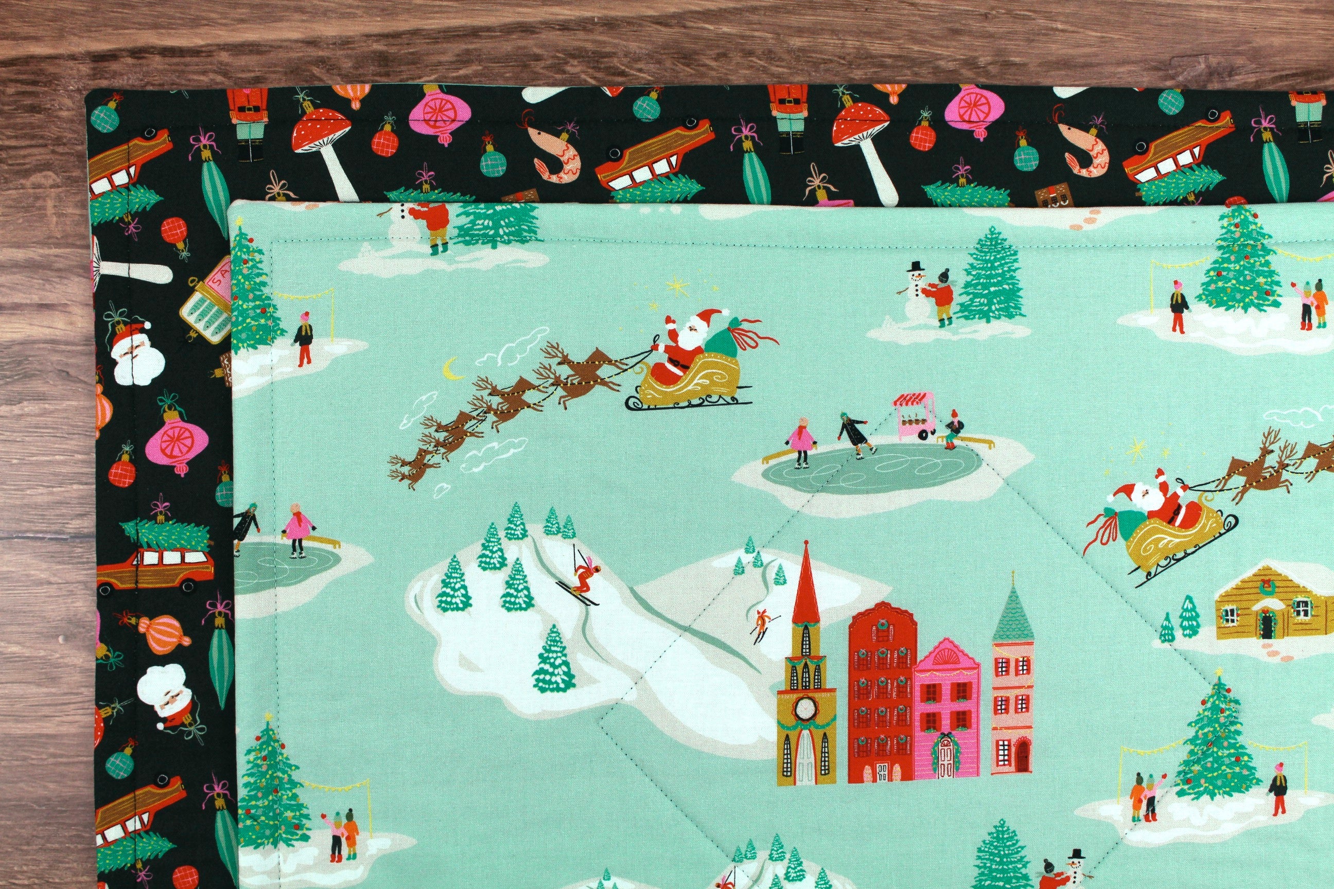 Holiday Toile Christmas Placemats