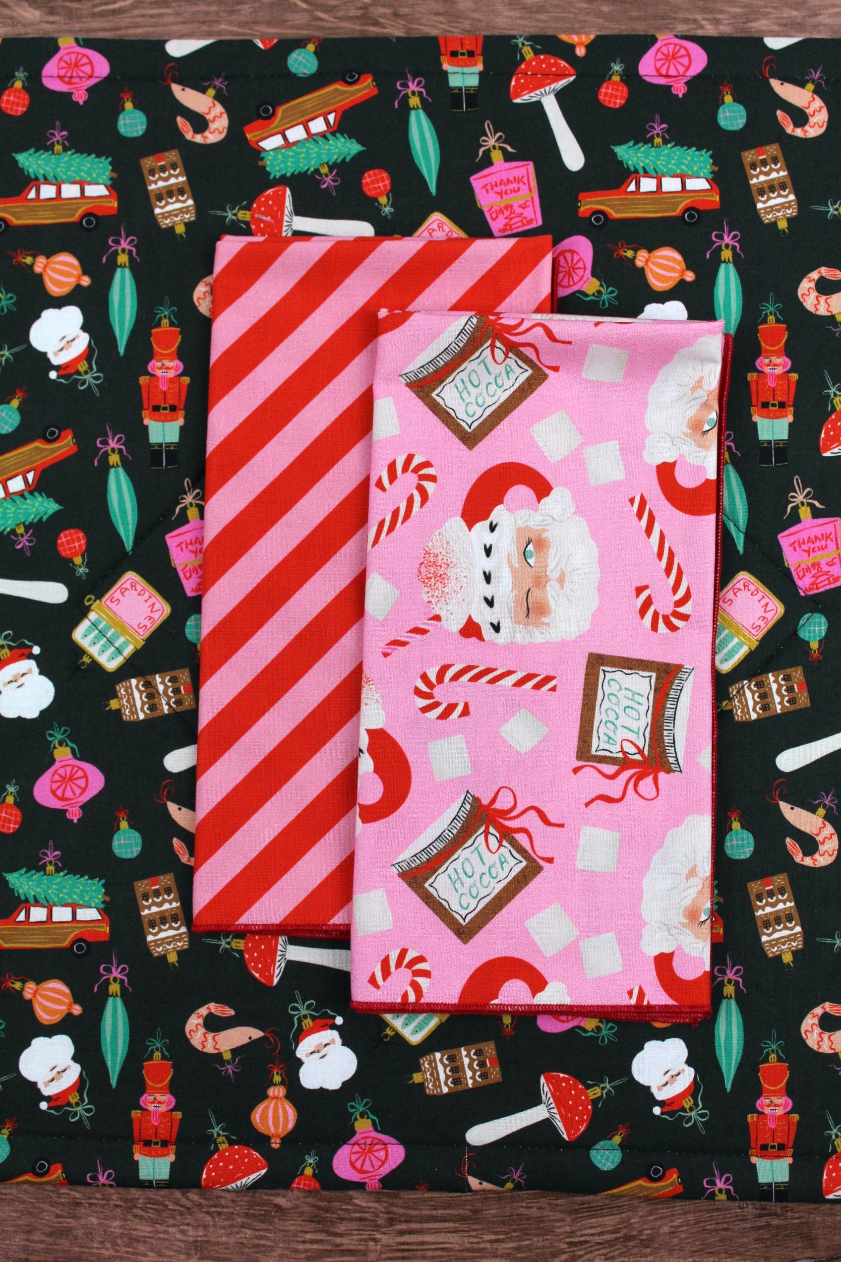 Holiday Toile Christmas Placemats