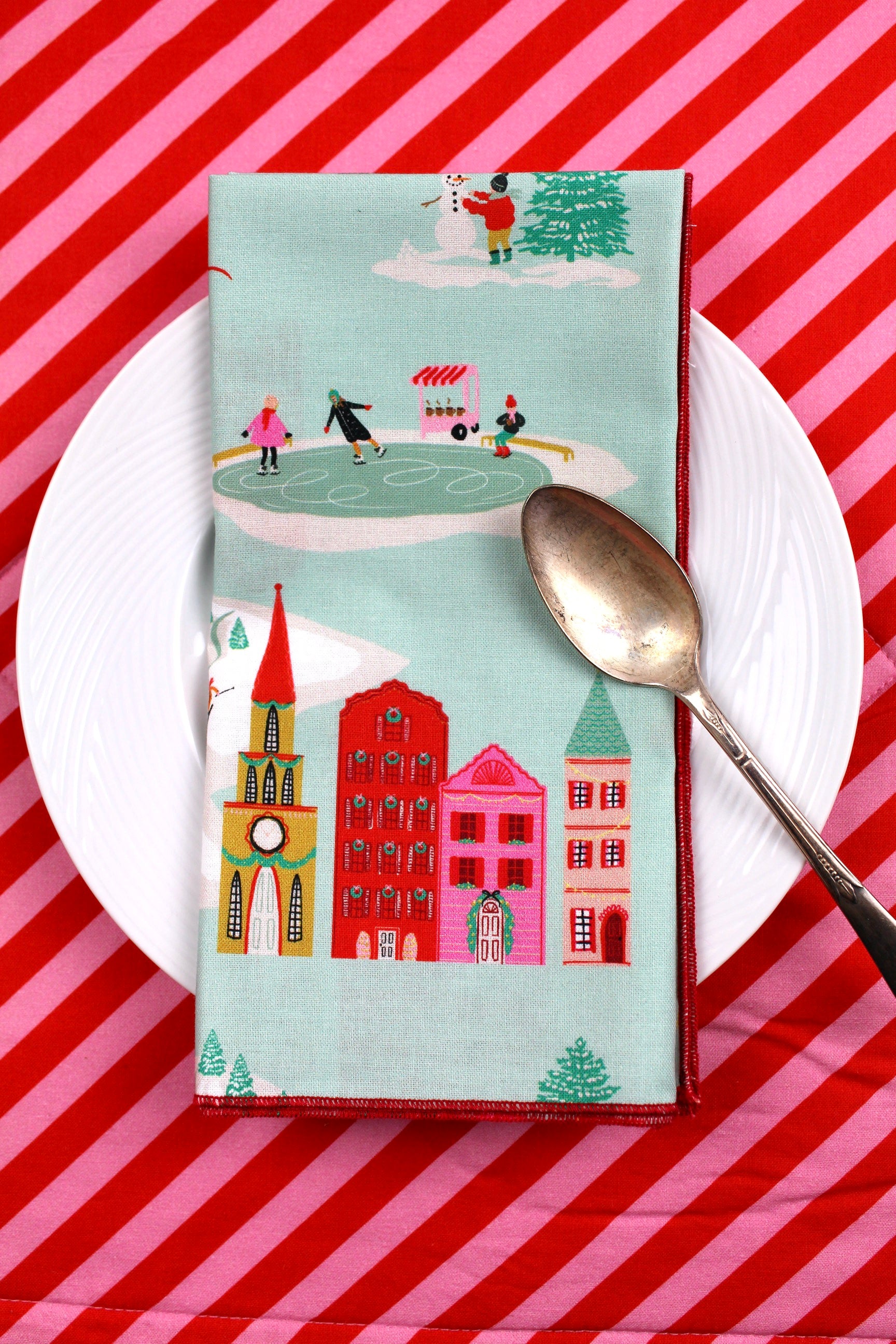 Holiday Toile Napkins