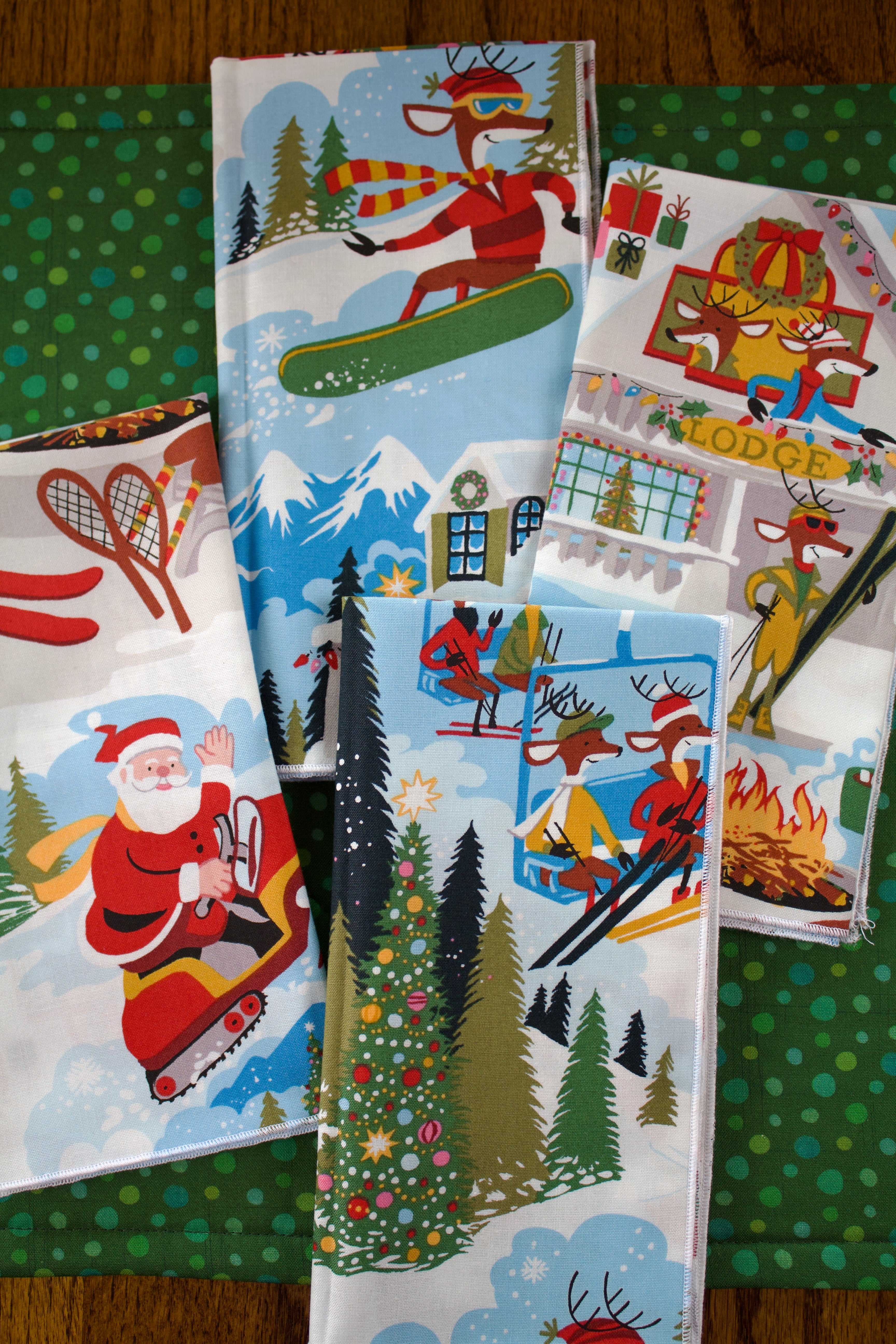 Santa's Ski Lodge Napkins