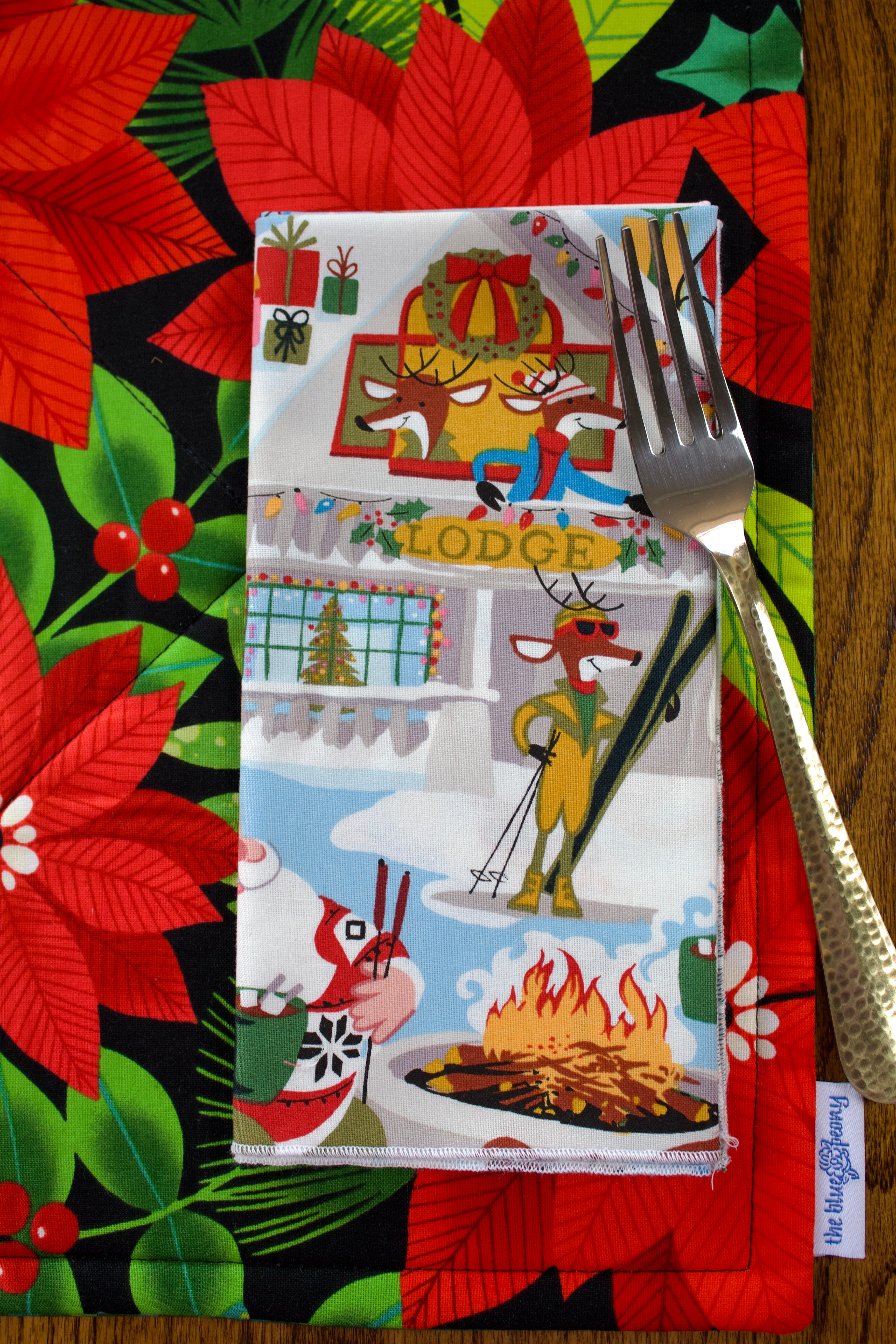 Santa's Ski Lodge Napkins