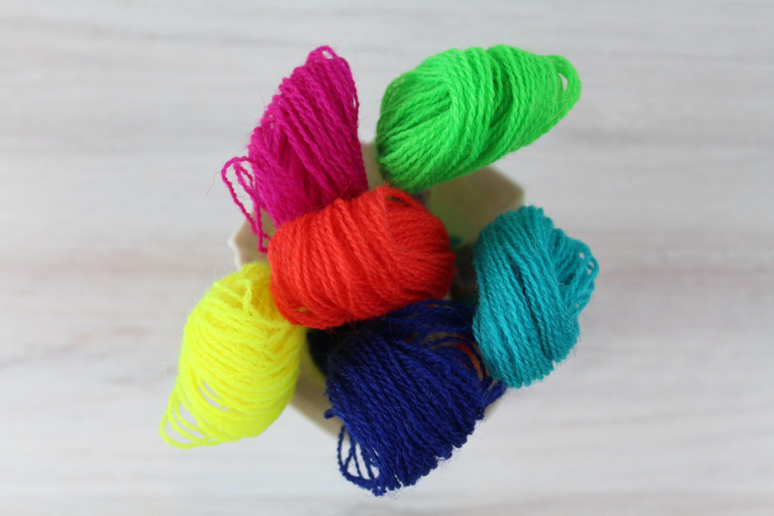 Individual Appletons Crewel Wool Skeins from the Hot Neons Colorway