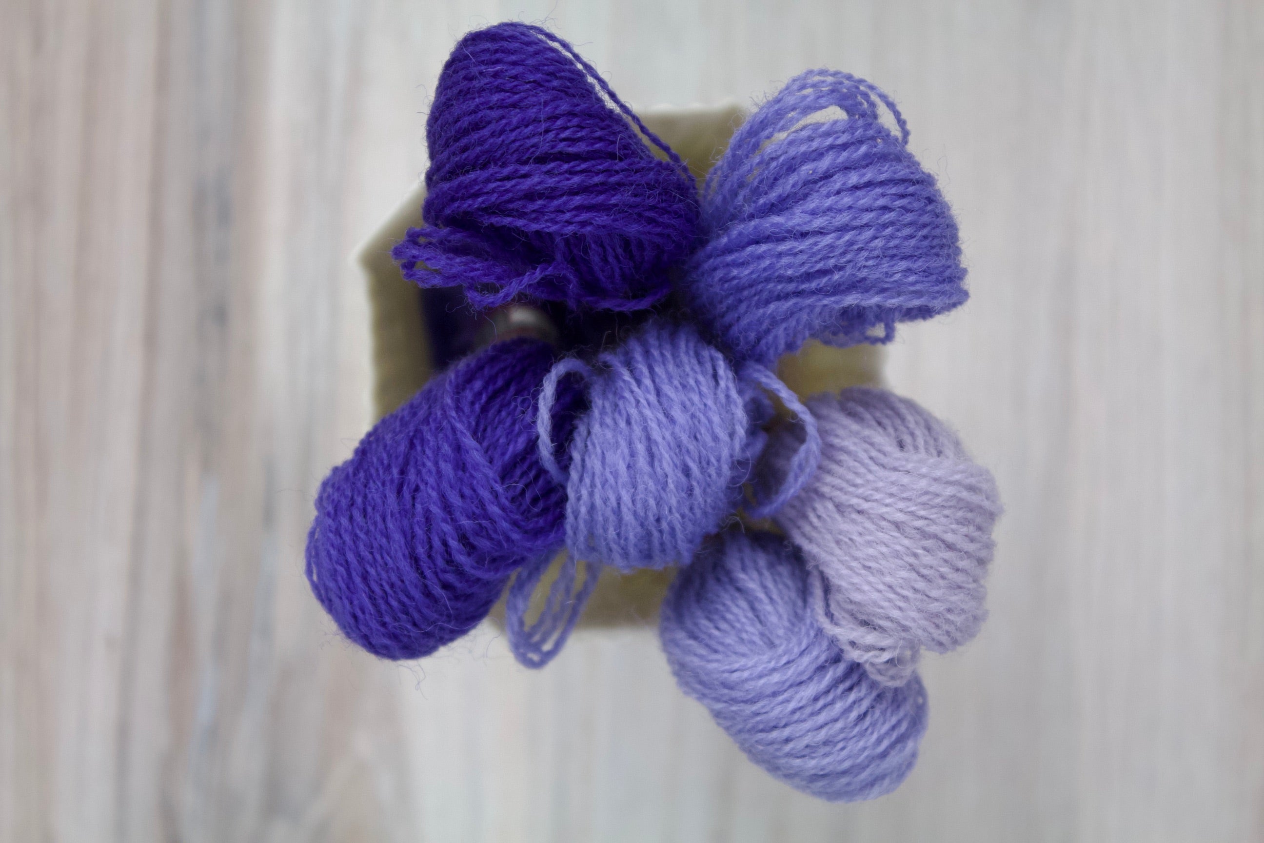 Individual Appletons Crewel Wool Skeins from the Hyacinth Colorway