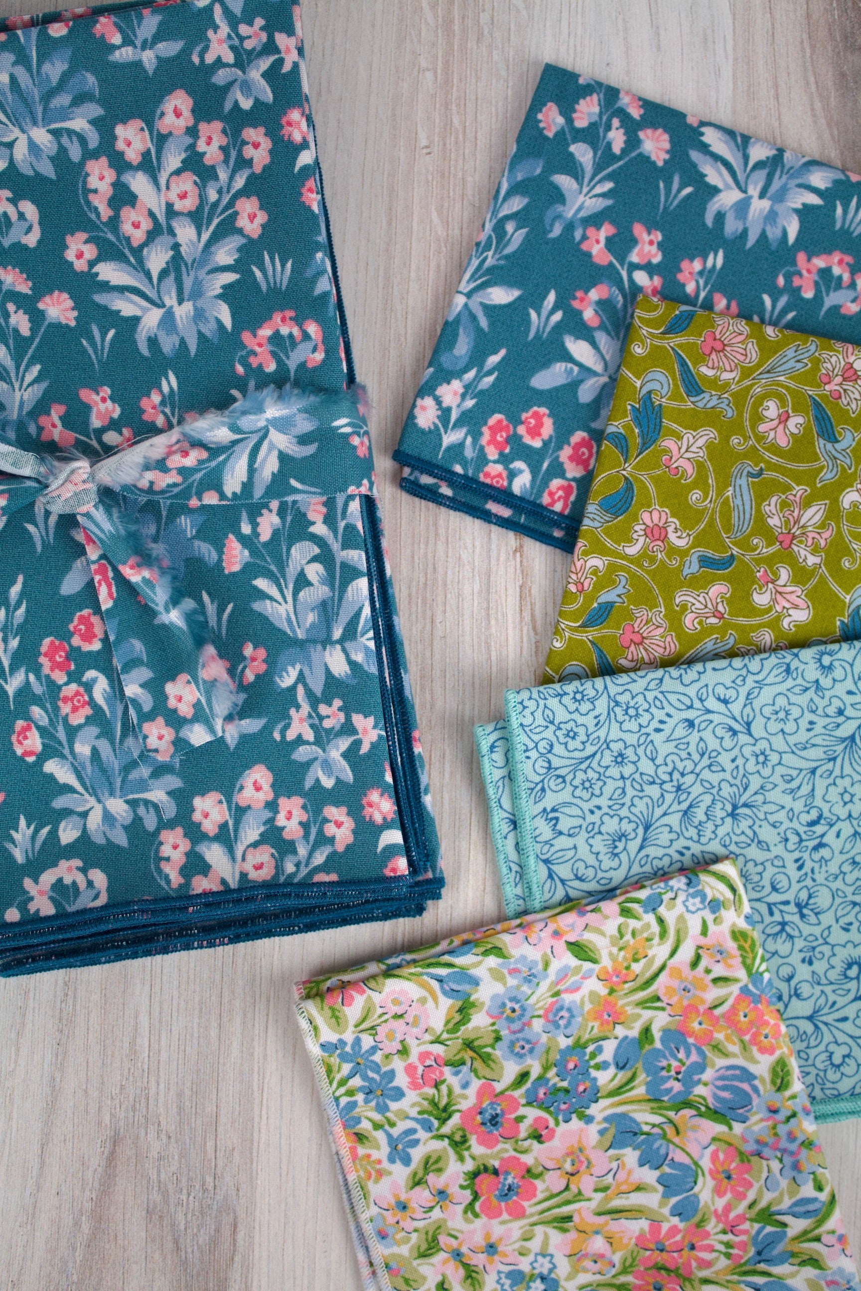 London Parks Pastel Cocktail Napkins (Liberty of London Fabric)