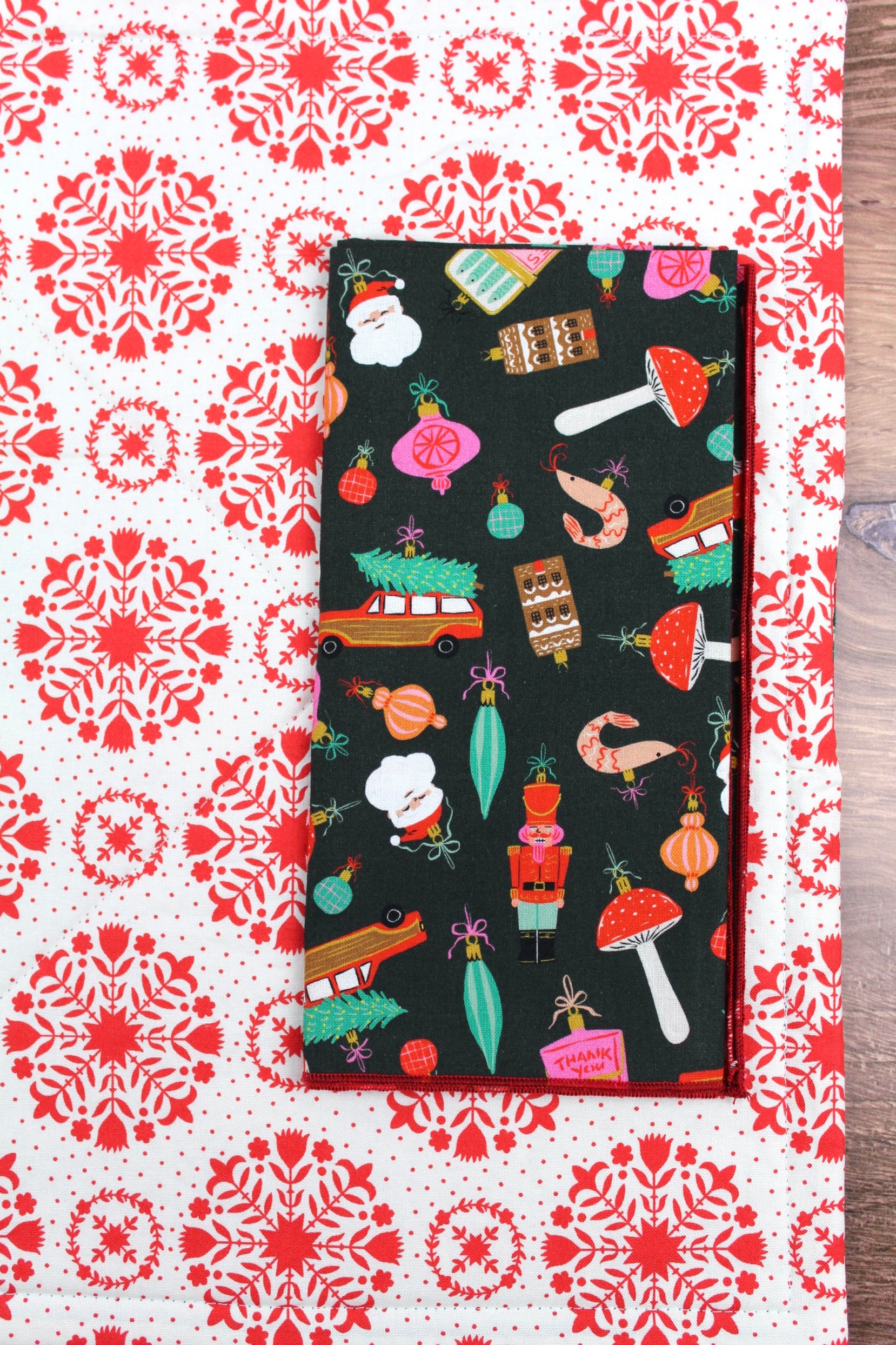 Vintage Ornaments Christmas Napkins