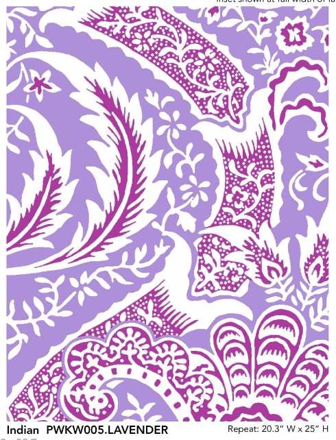 Indian / Lavender by Kaffe Fassett x William Morris & Co.