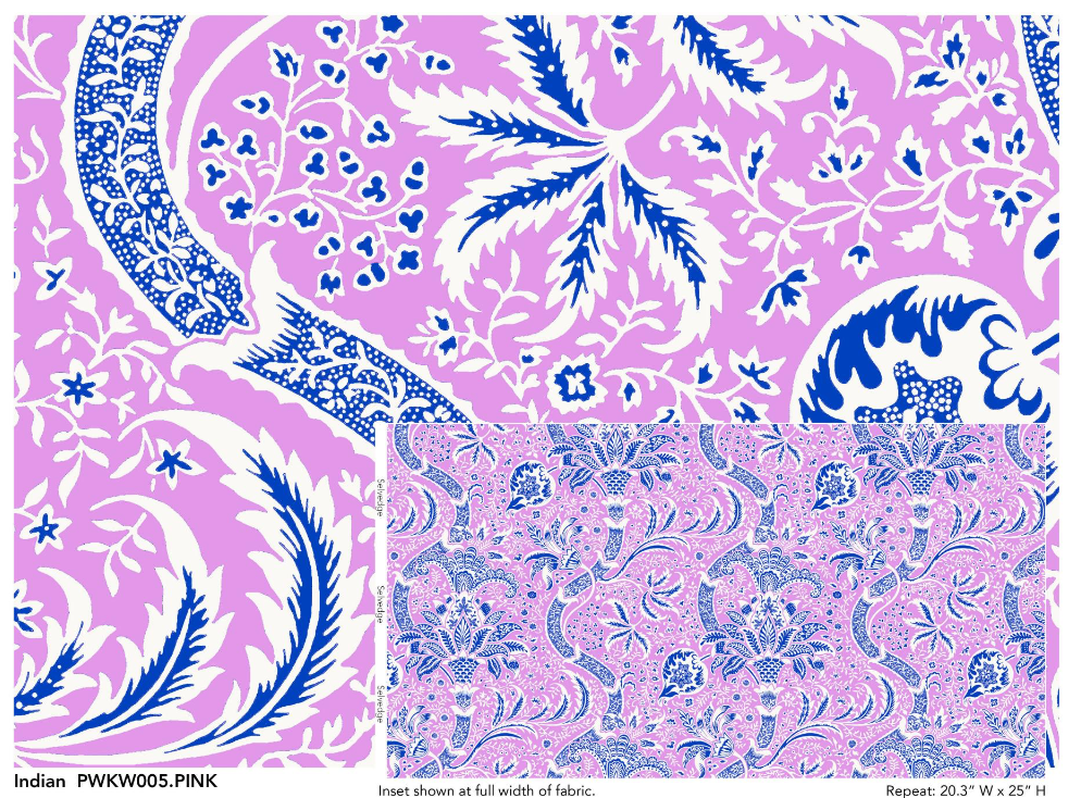 Indian / Pink by Kaffe Fassett x William Morris & Co.