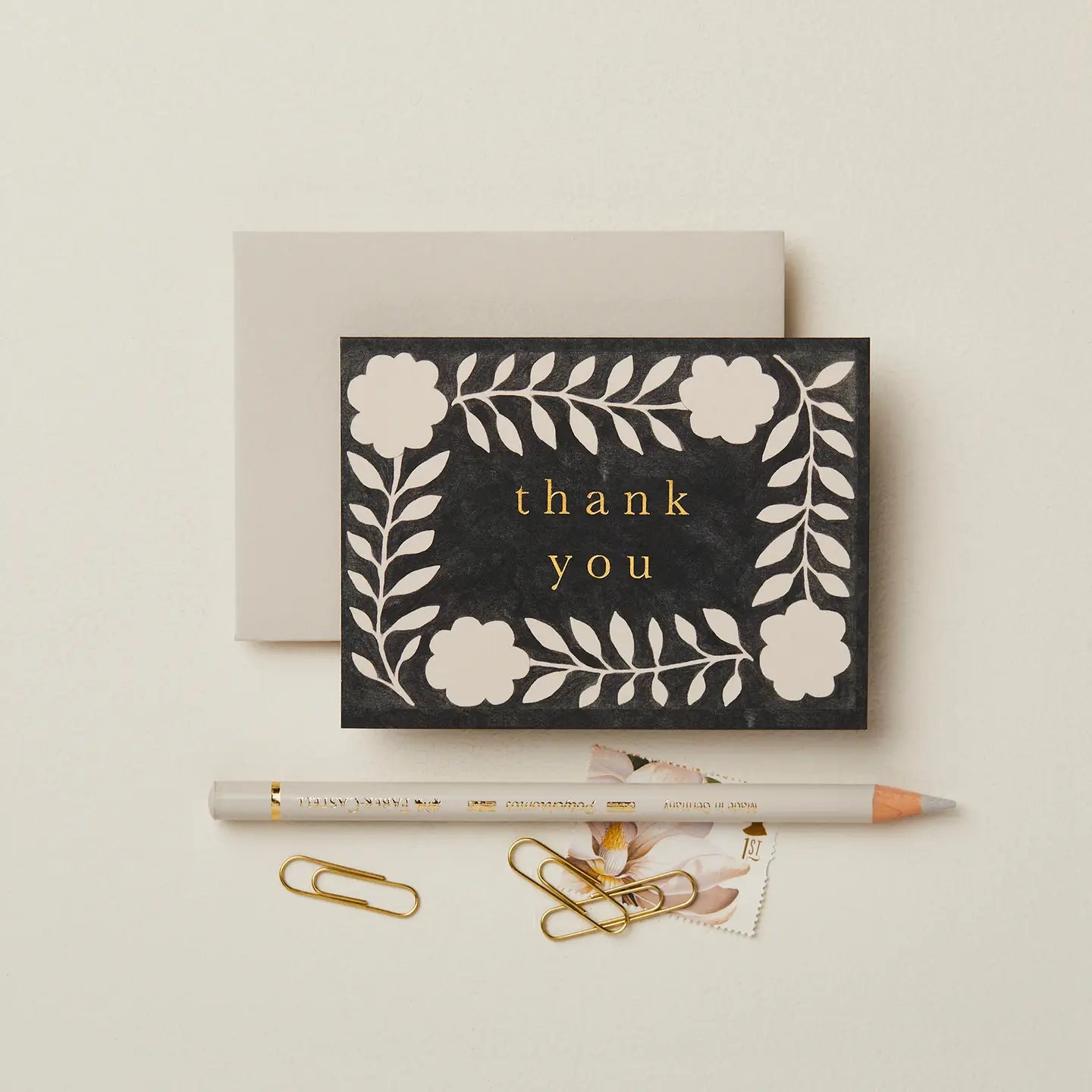 Ink Flora 'thank you' Mini Card