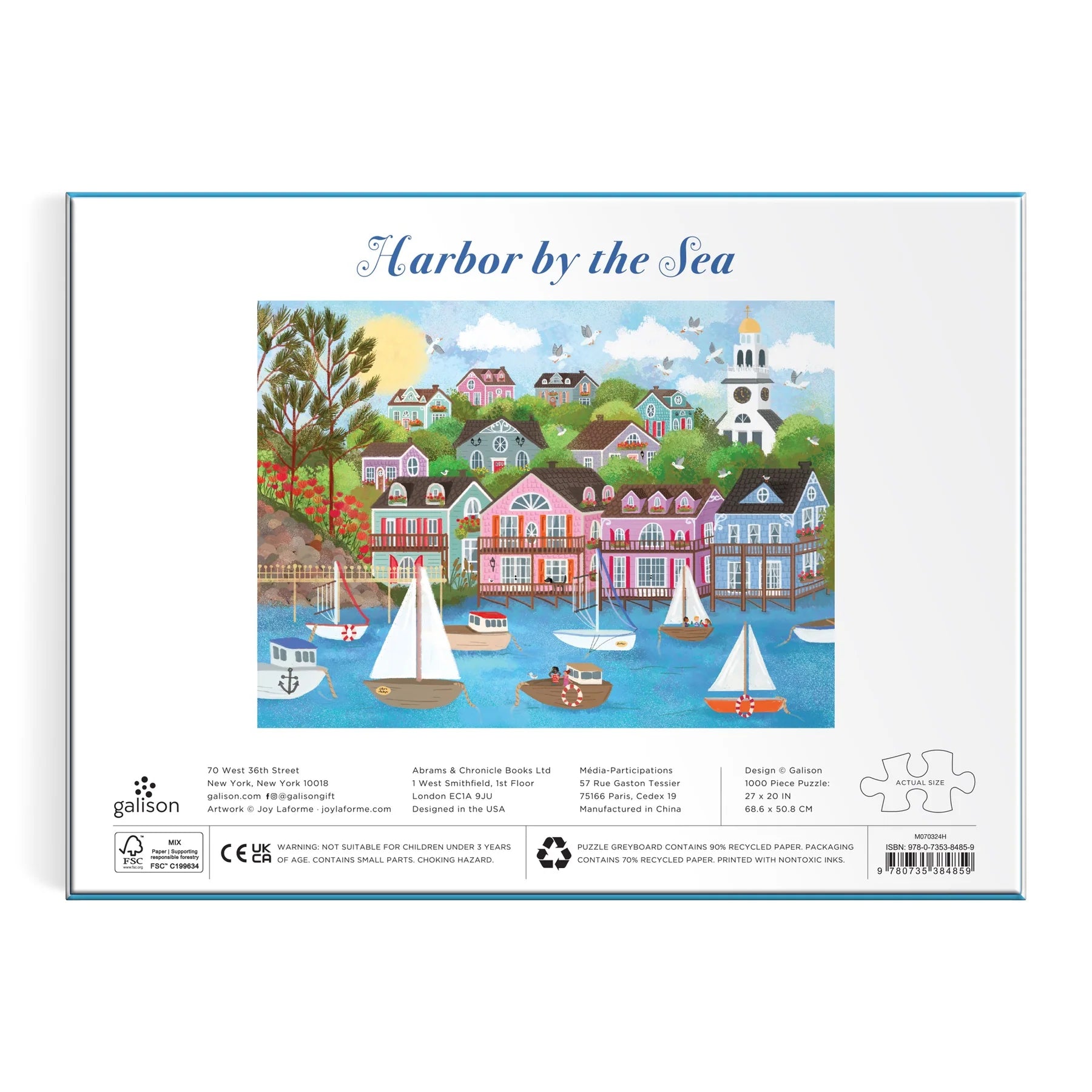 Harbor by the Sea 1000 Piece Puzzle