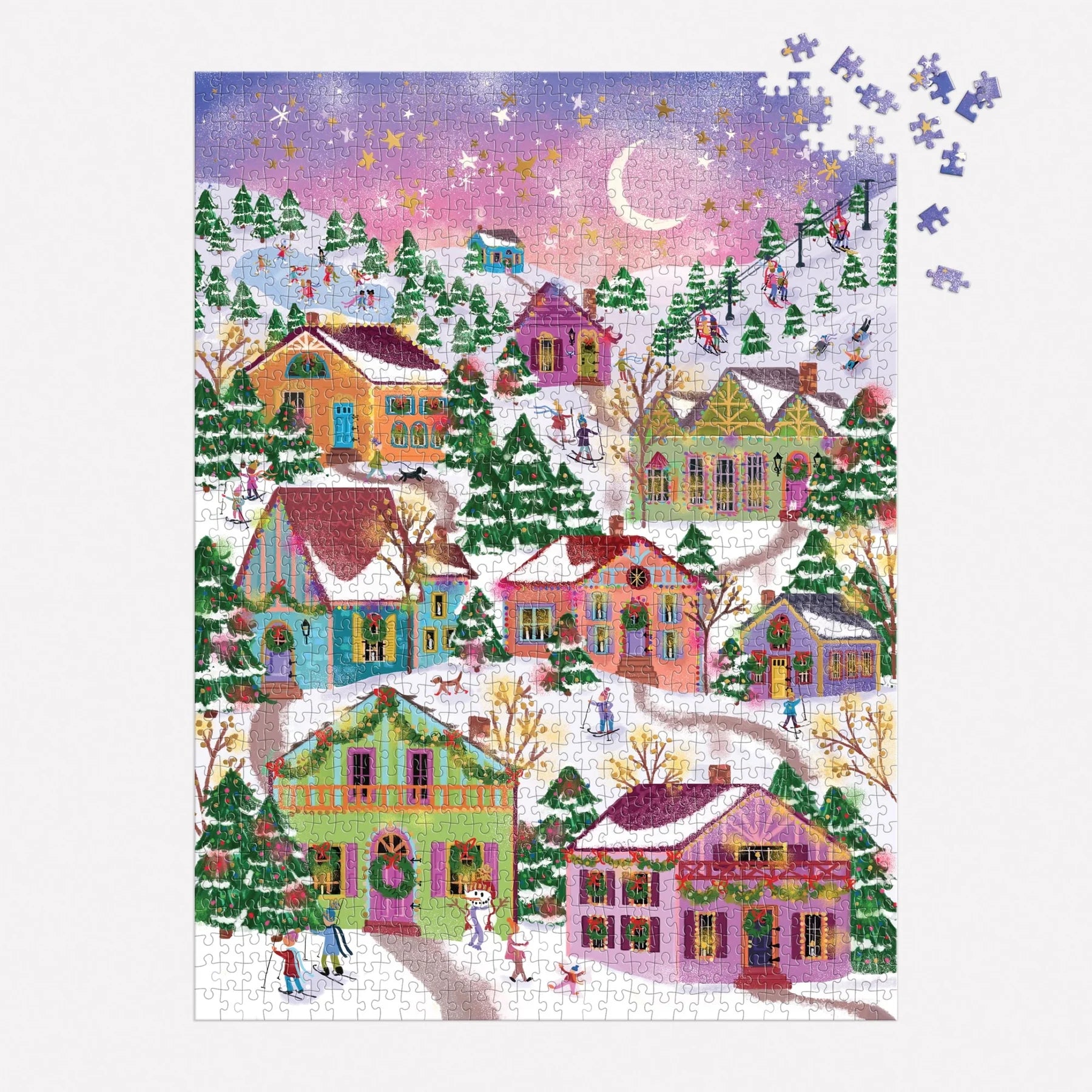 Snowcap Village 1000 Piece Puzzle
