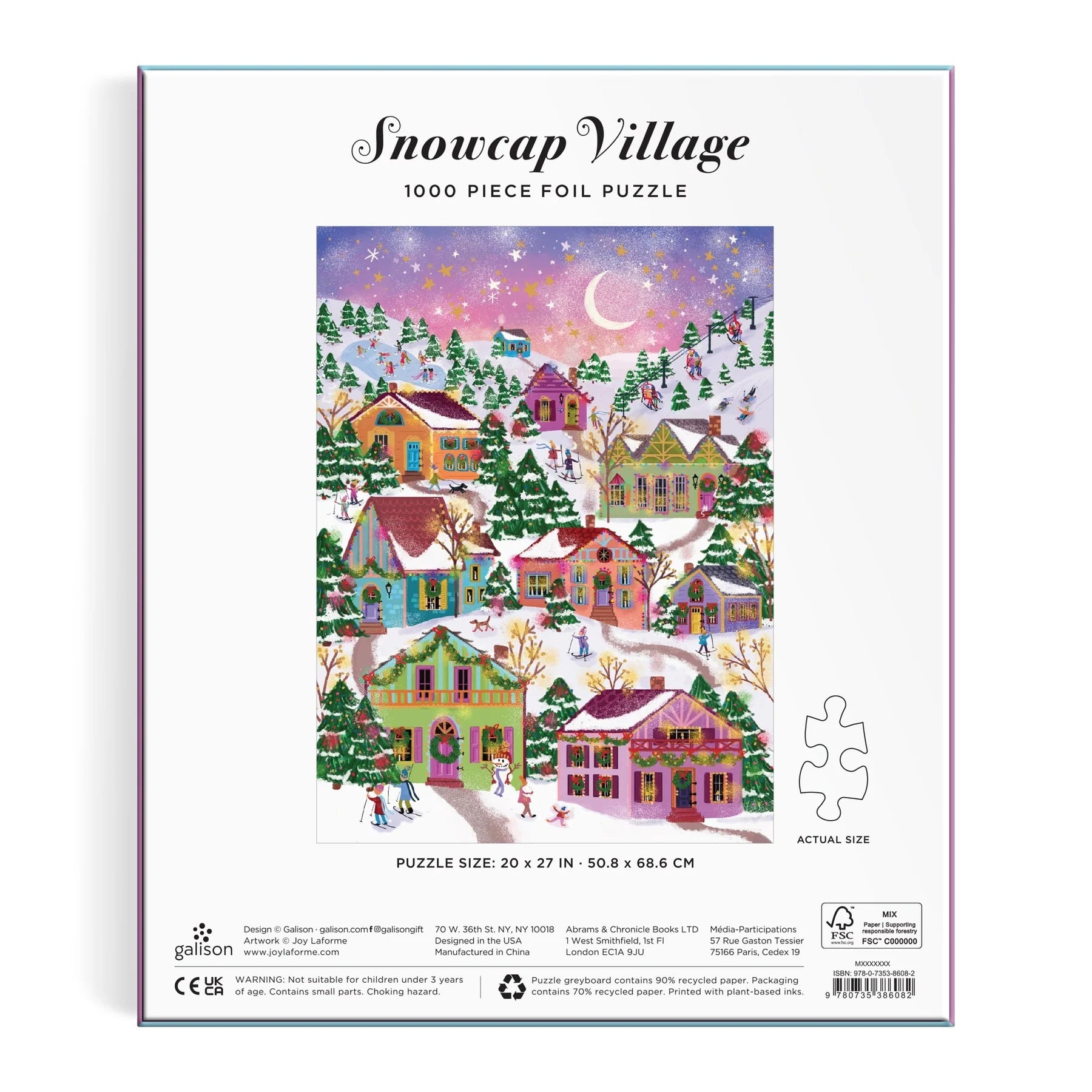 Snowcap Village 1000 Piece Puzzle