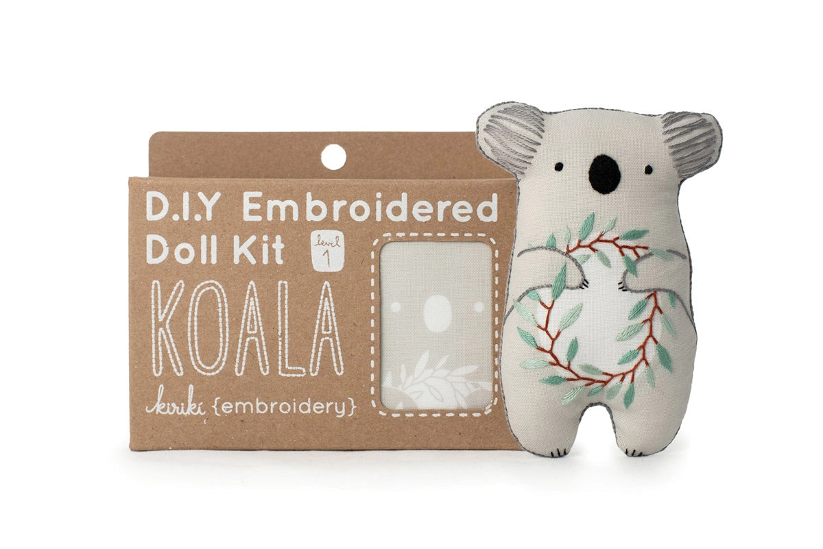 Koala Embroidered Doll Kit