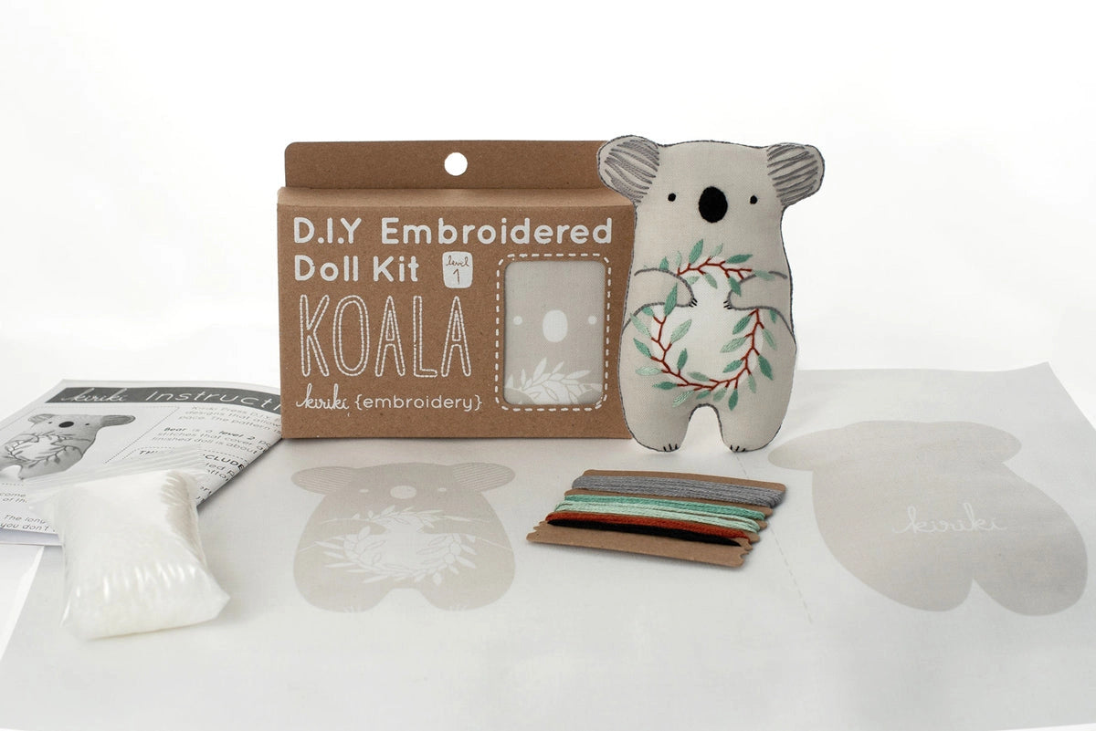 Koala Embroidered Doll Kit