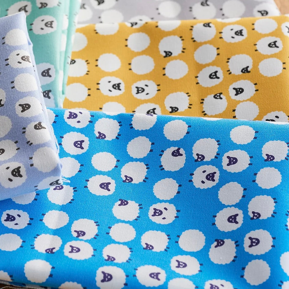 Simply Sheep Oxford Canvas in Blue