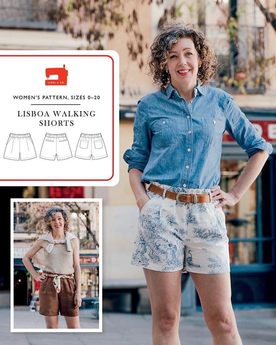 Lisboa Walking Shorts Sewing Pattern