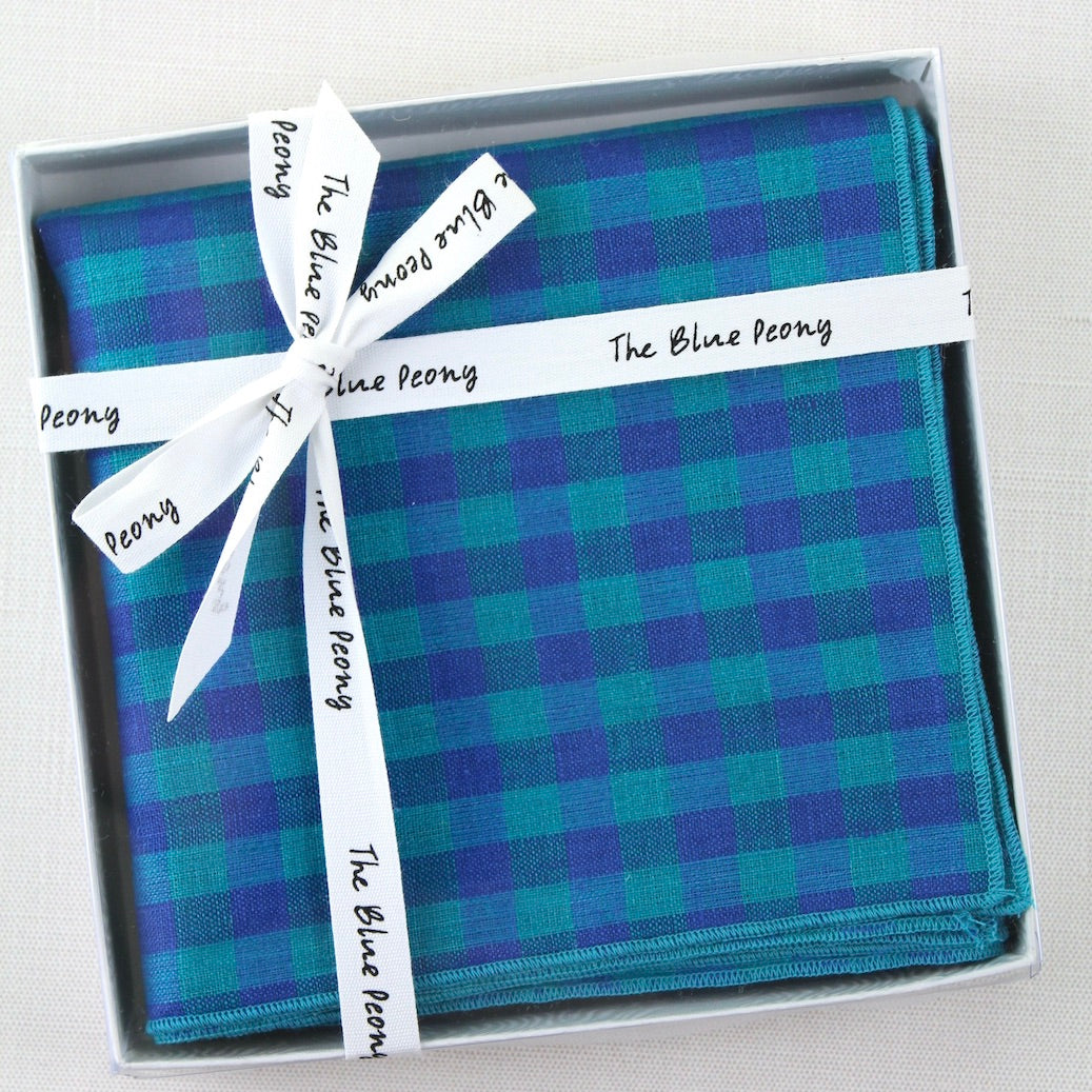 Lagoon Italian Linen Kerchief