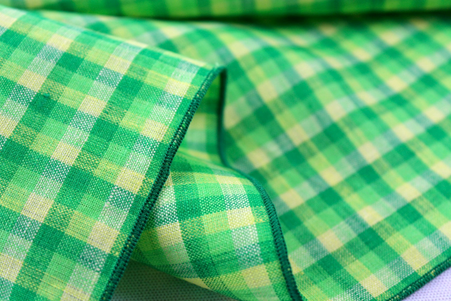 Lemon Lime Italian Linen Kerchief
