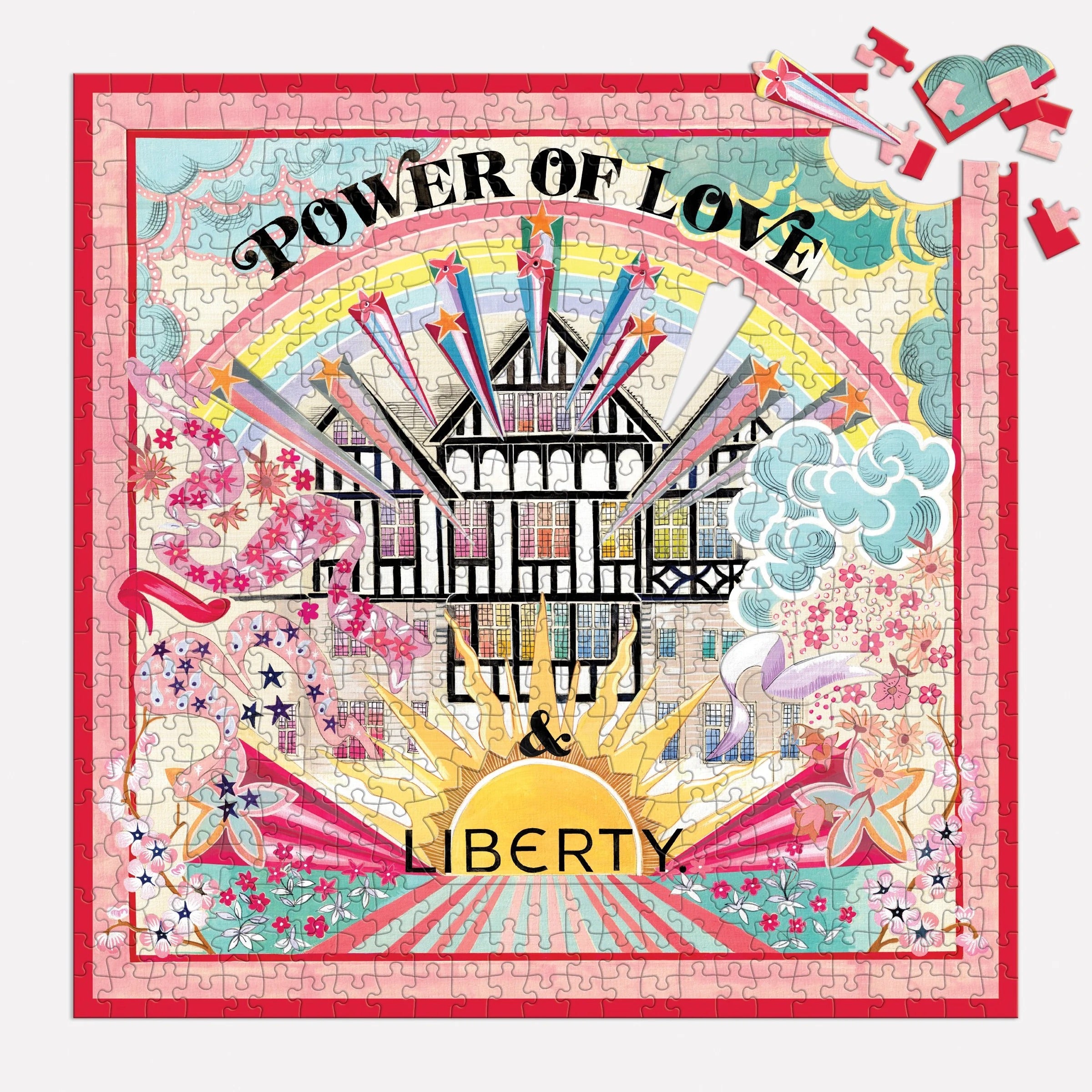Liberty Power of Love Double Sided Puzzle with Shaped Pieces