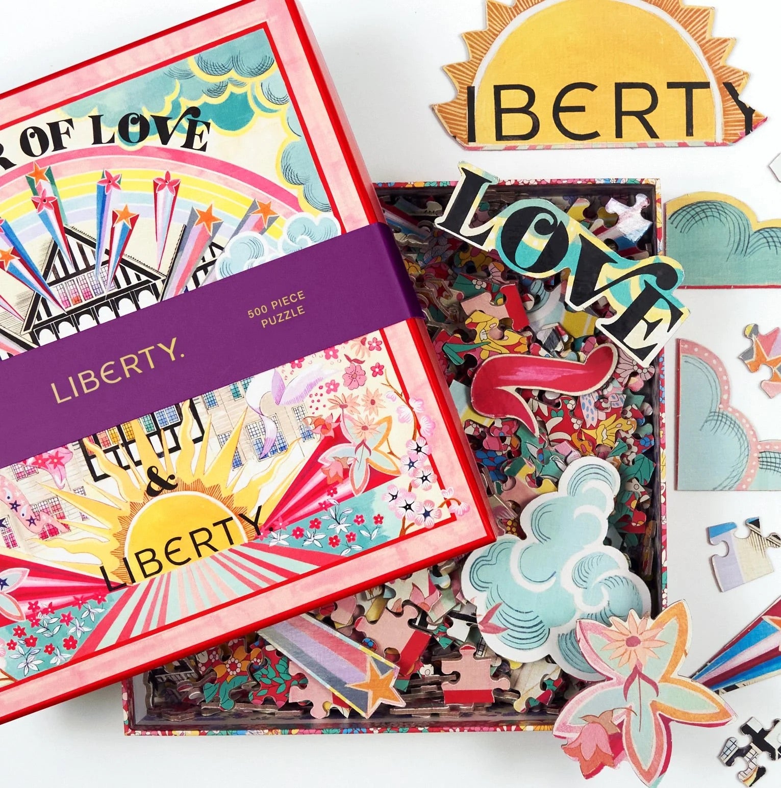 Liberty Power of Love Double Sided Puzzle with Shaped Pieces