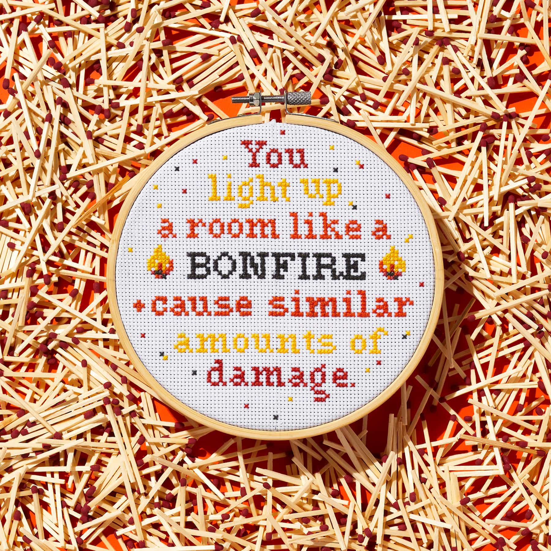 Like A Bonfire Cross Stitch Kit