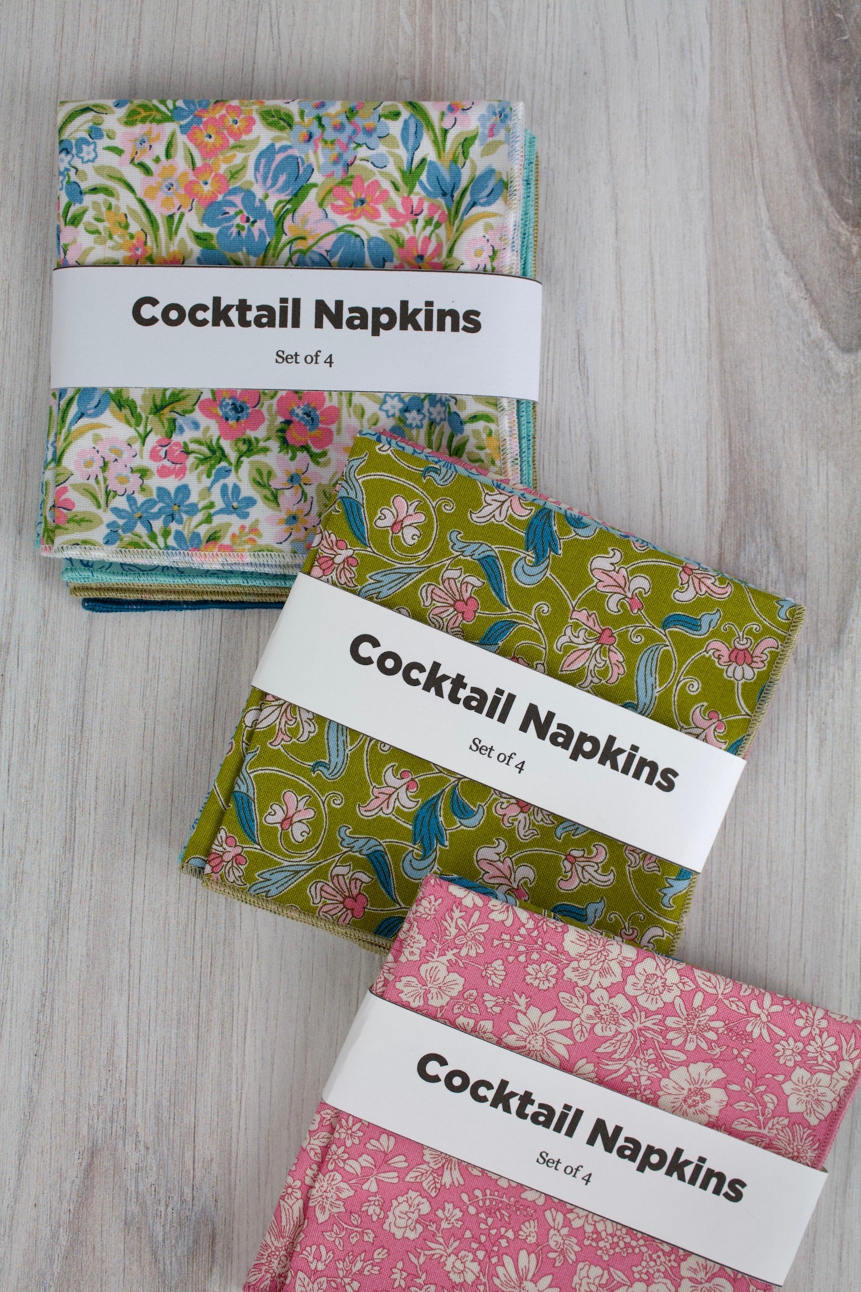 London Parks Pastel Cocktail Napkins (Liberty of London Fabric)