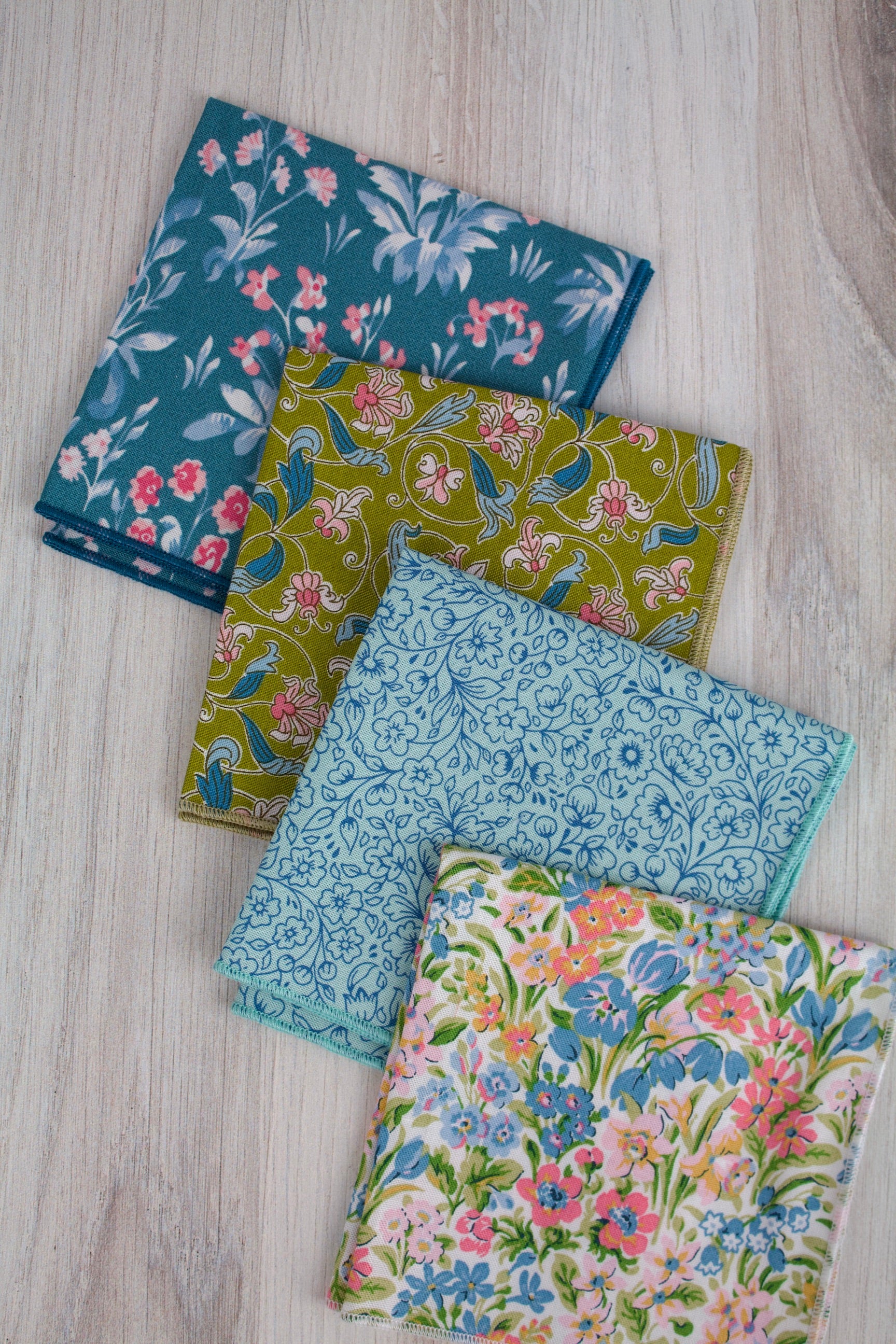 London Parks Pastel Cocktail Napkins (Liberty of London Fabric)