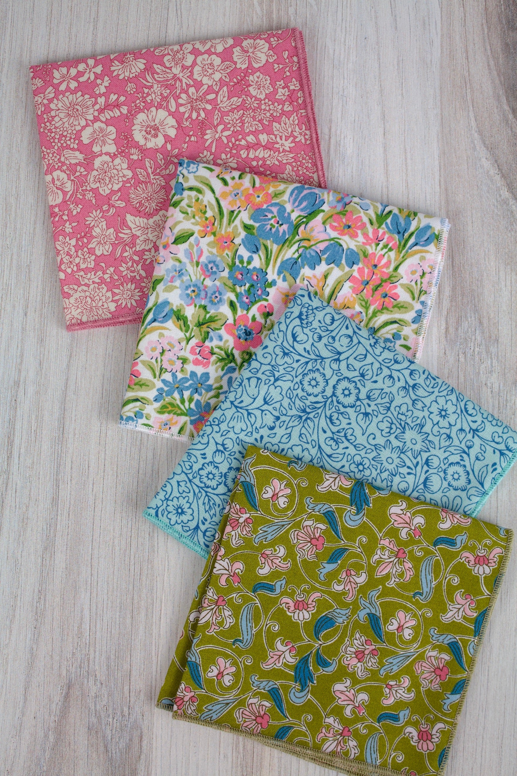 London Parks Pastel Cocktail Napkins (Liberty of London Fabric)